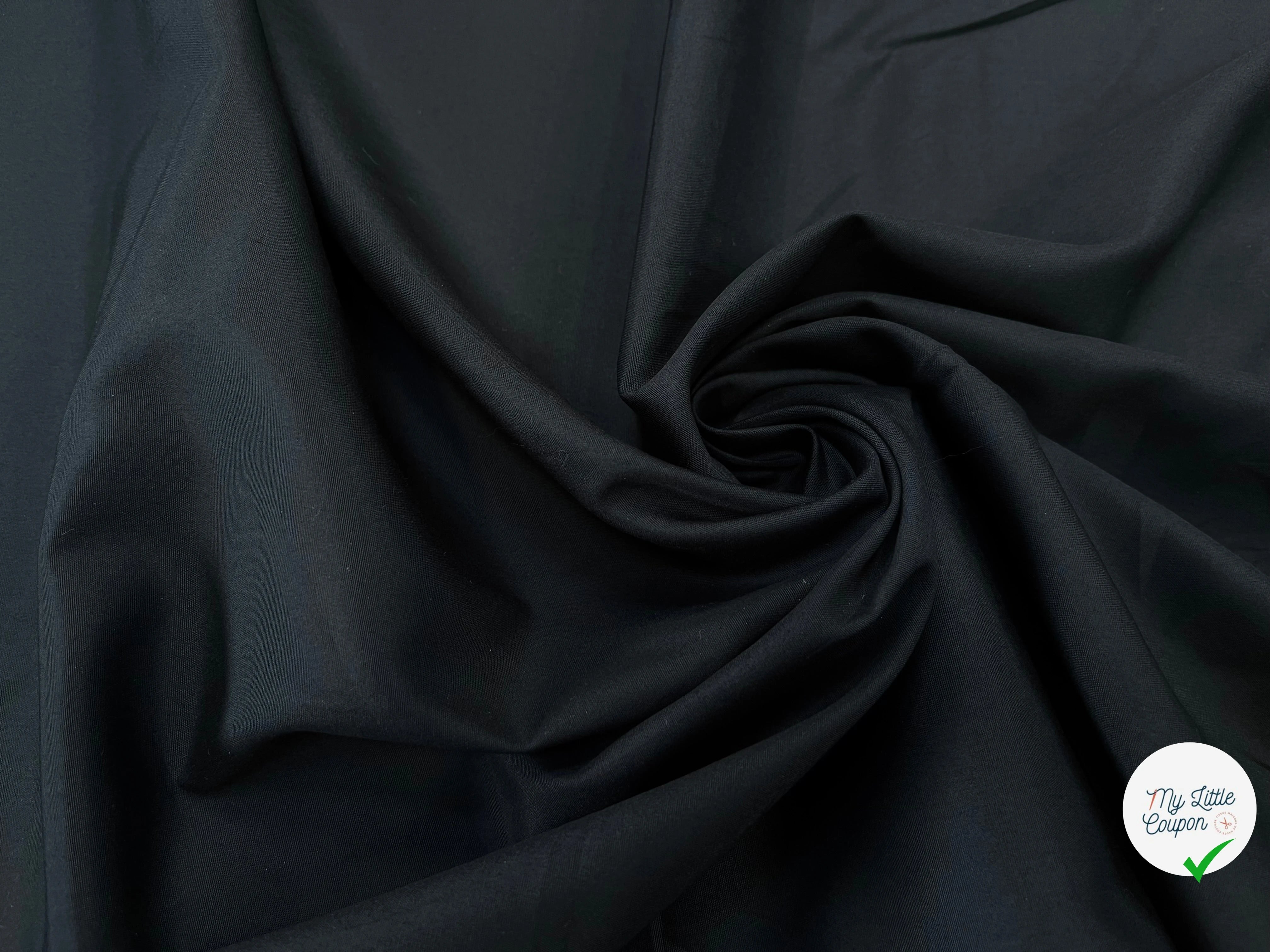 POPELINE DE COTON BLEU NUIT SUBLIME 150CM - My Little Coupon