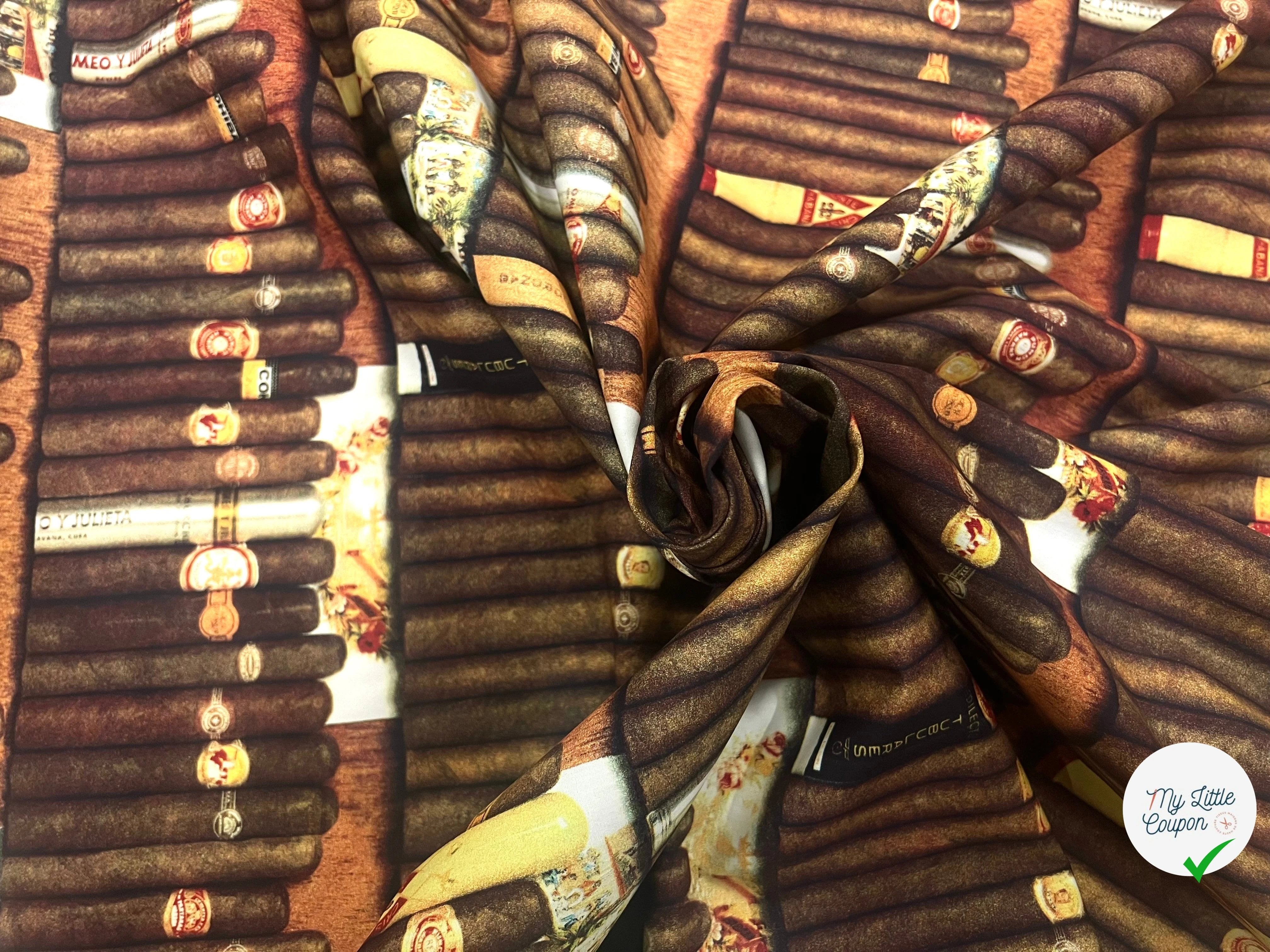 POPELINE DE COTON CIGARE - My Little Coupon