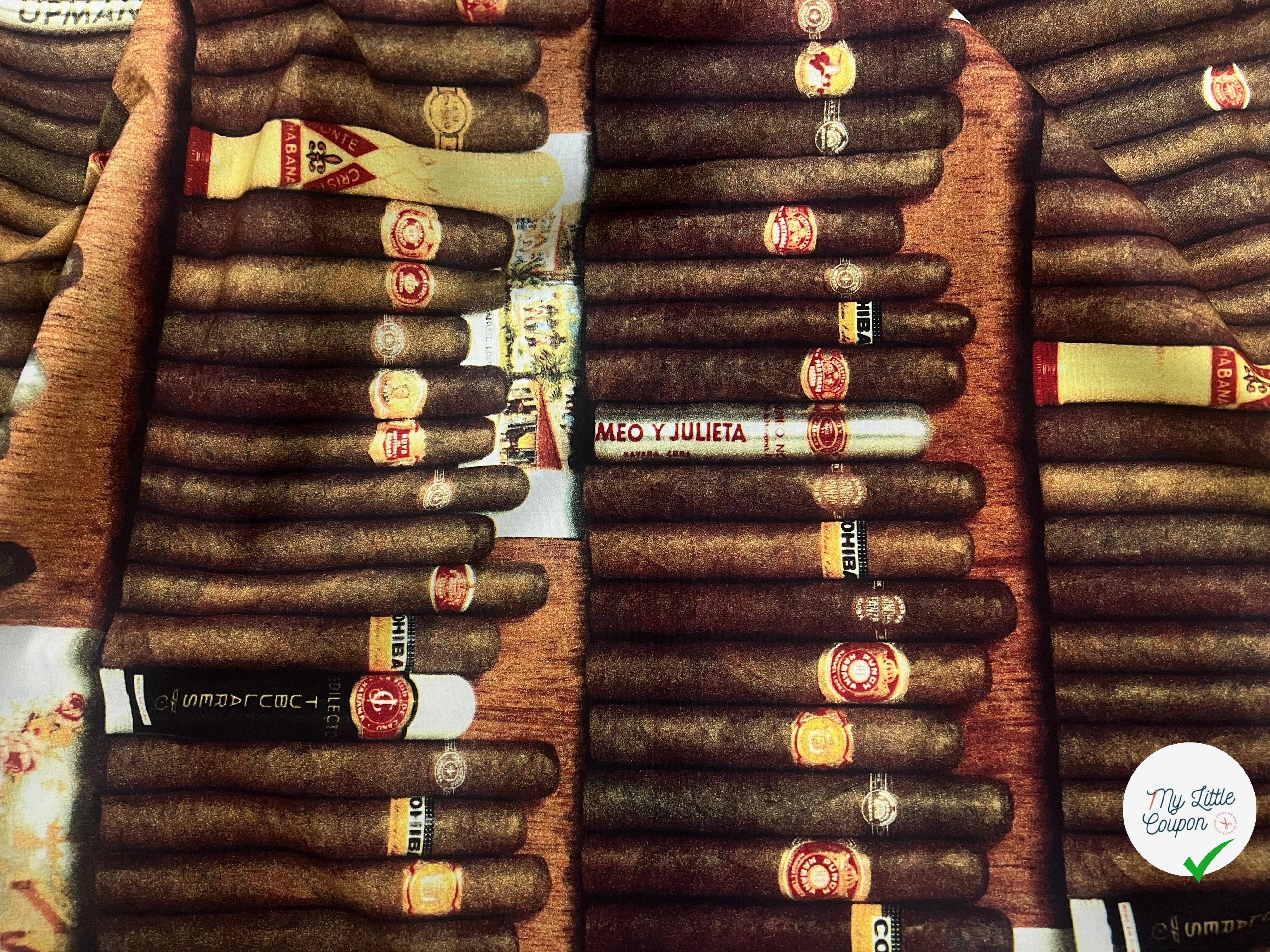 POPELINE DE COTON CIGARE - My Little Coupon