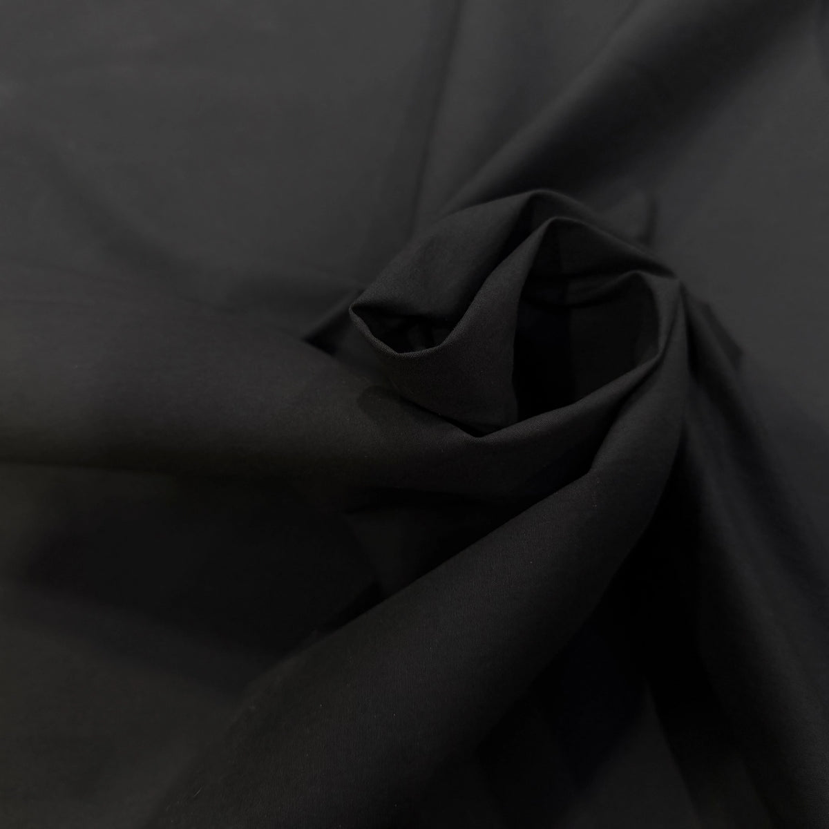 Tissu toile de coton stretch lavée noir