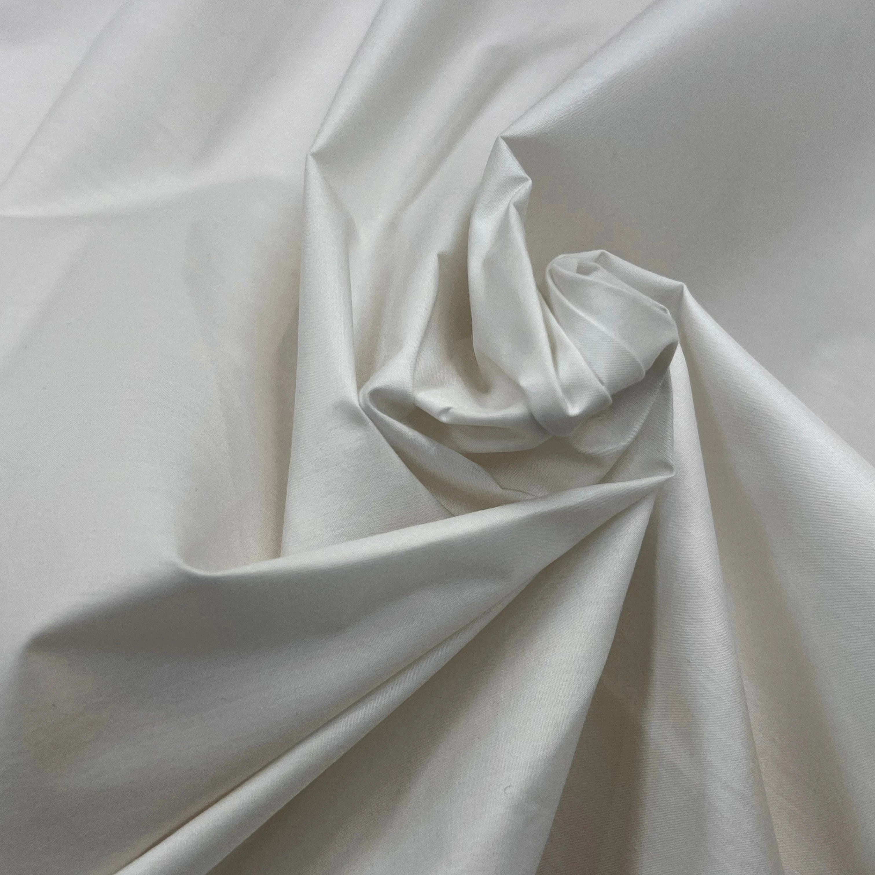 POPELINE DE COTON CRAQUANTE CRAIE 100% COTON 150CM - My Little Coupon