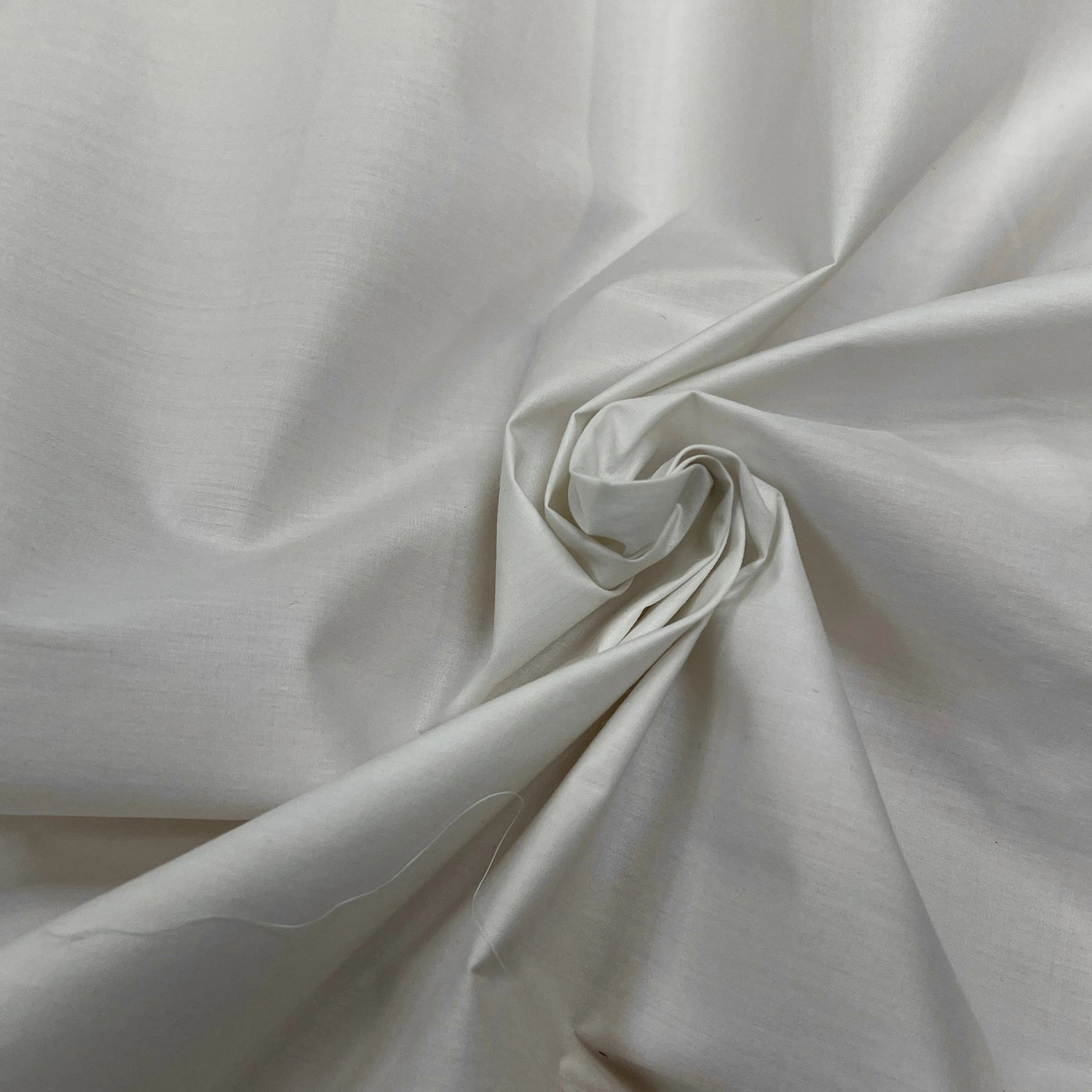 POPELINE DE COTON CRAQUANTE CRAIE 100% COTON 150CM - My Little Coupon