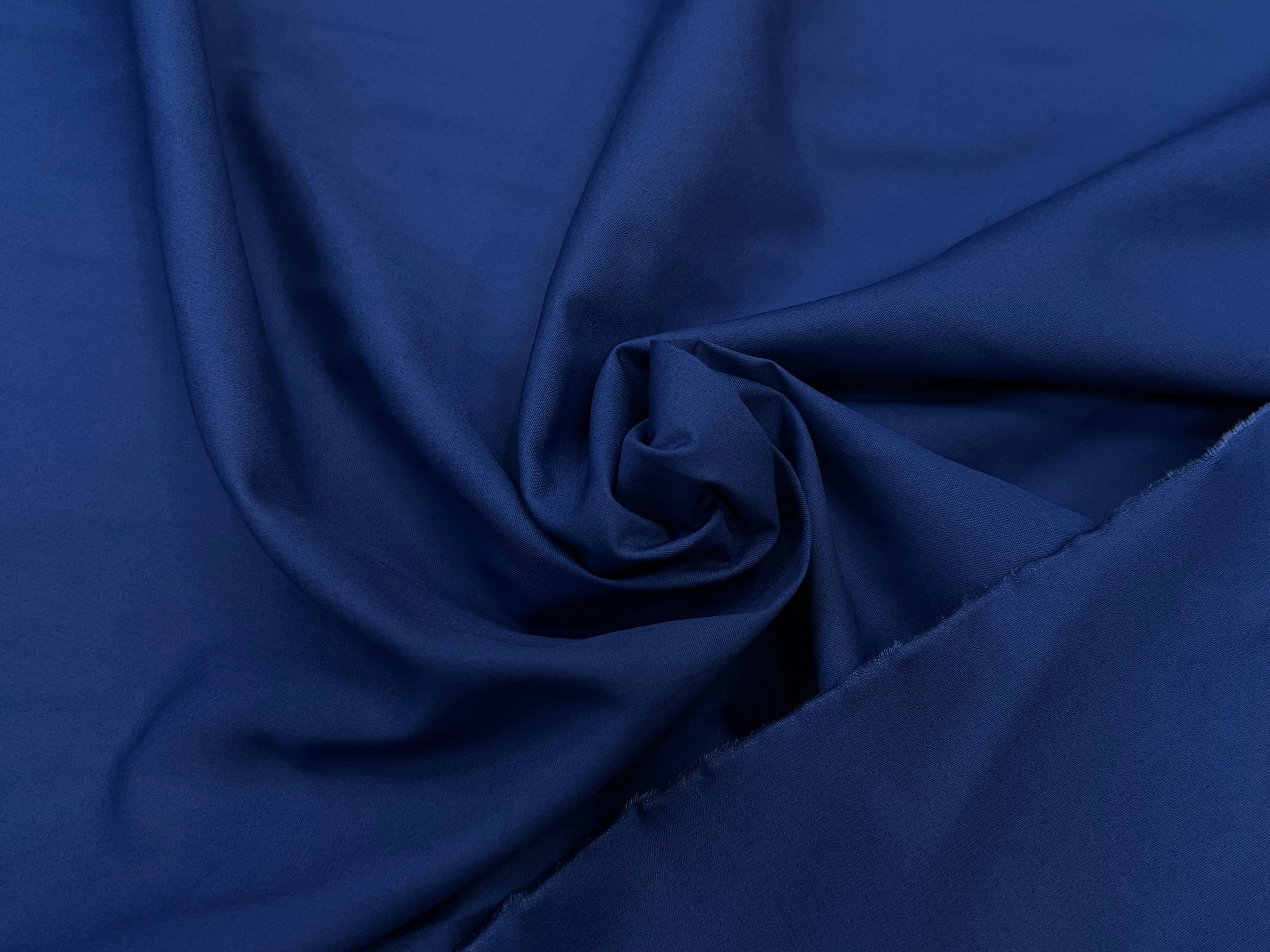 POPELINE DE COTON FLUIDE BLEU 100% COTON 115CM - My Little Coupon