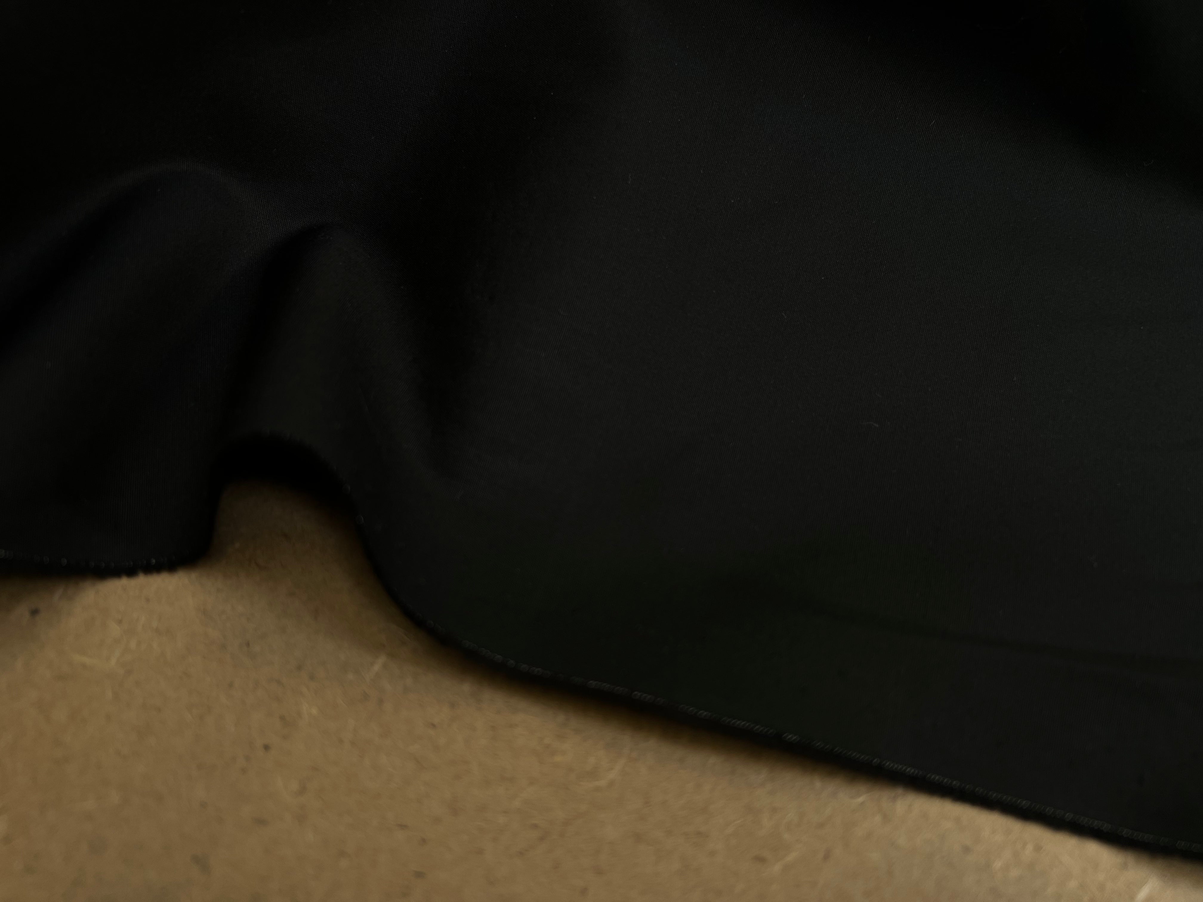 POPELINE DE COTON NOIR SUBLIMISSIME - My Little Coupon