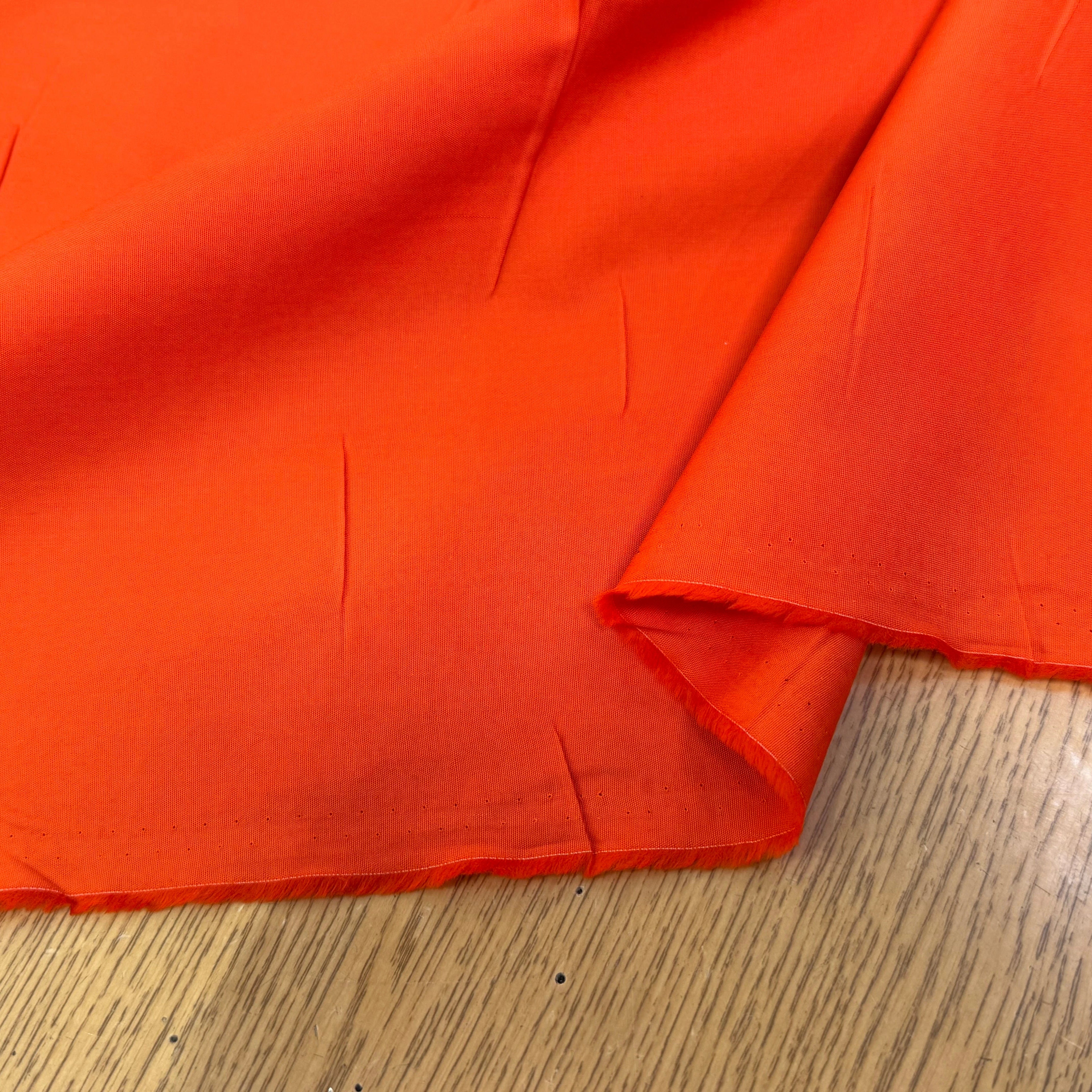 POPELINE DE COTON ORANGE QUALITÉ COUTURE - My Little Coupon