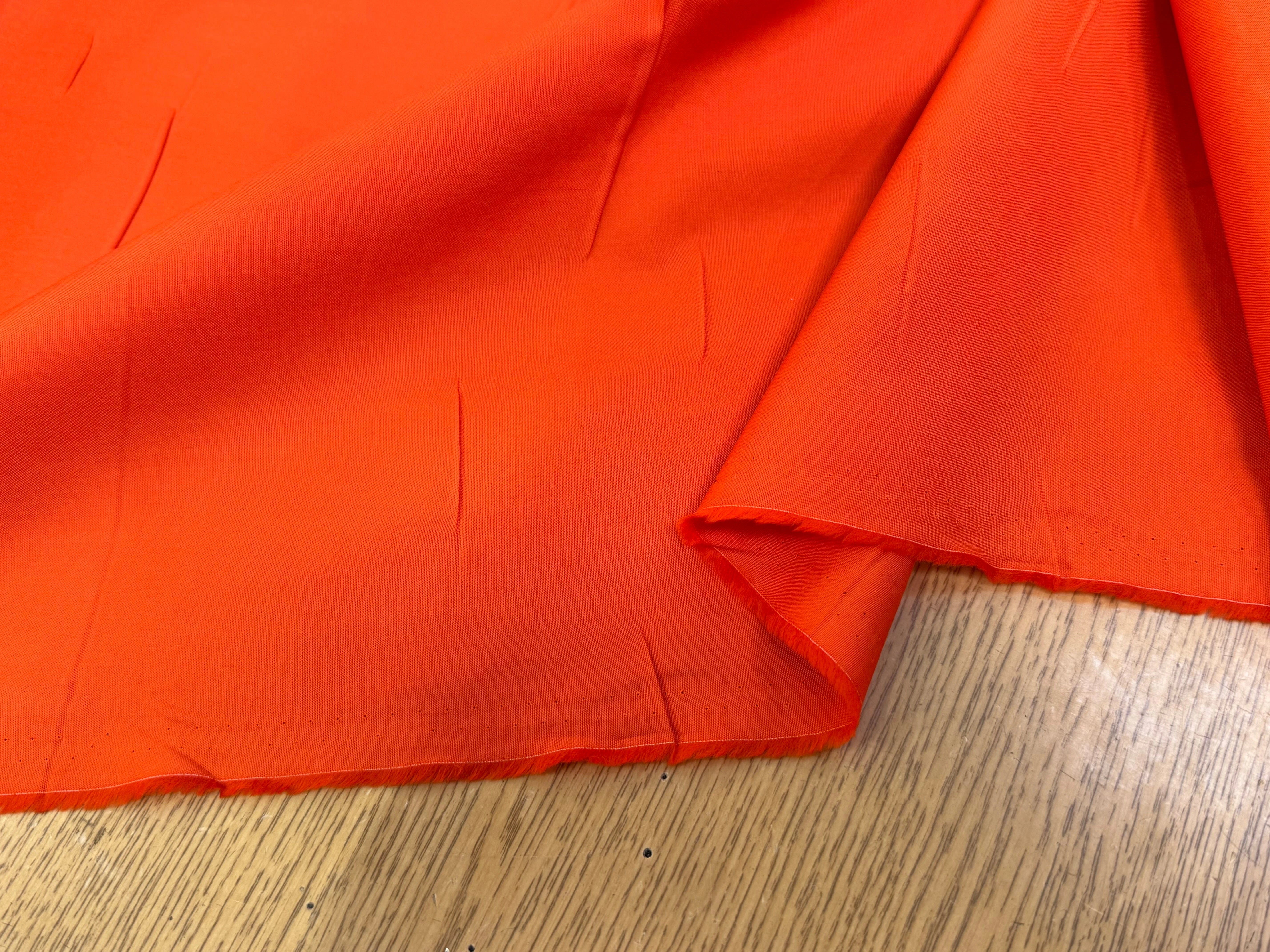 POPELINE DE COTON ORANGE QUALITÉ COUTURE - My Little Coupon