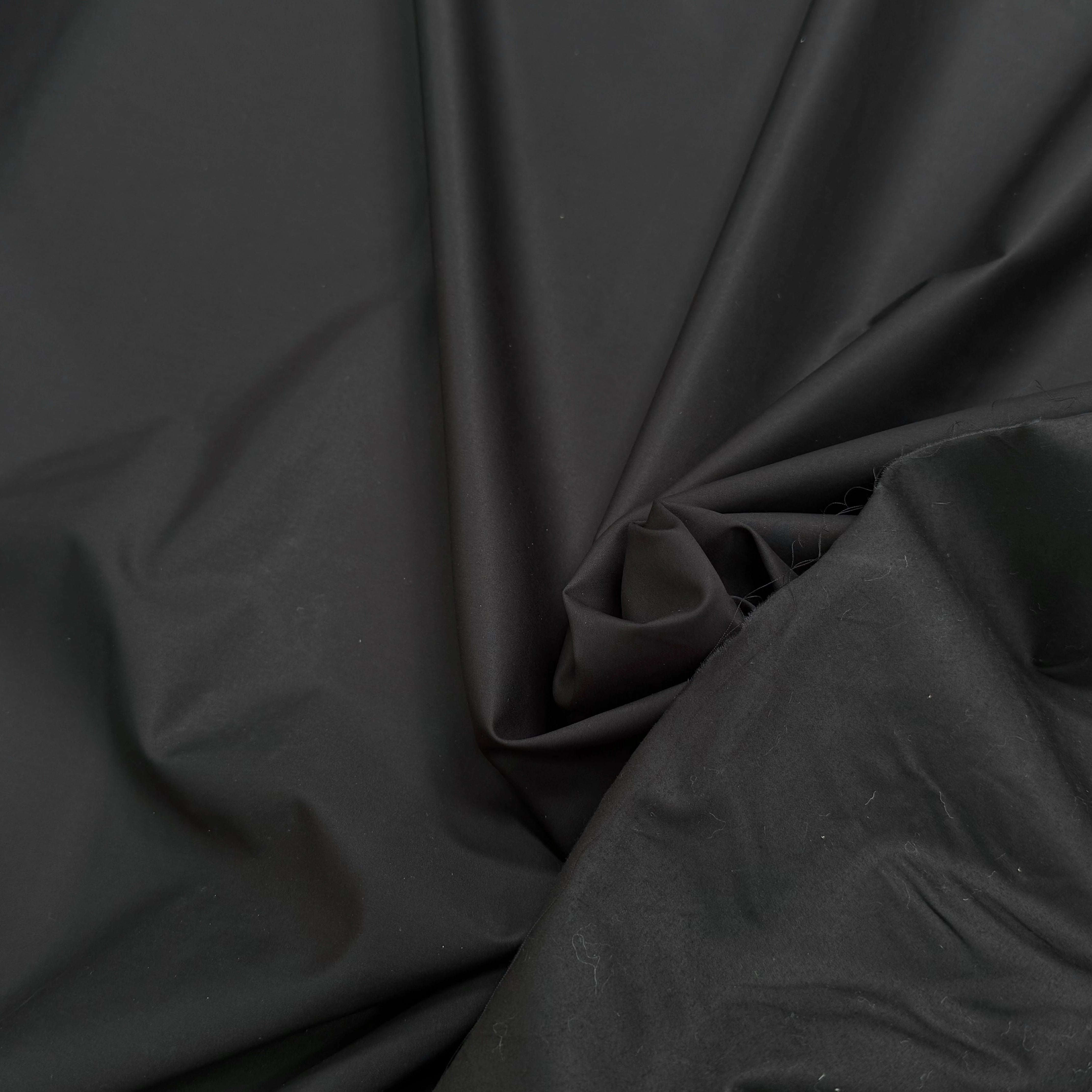 POPELINE DE COTON QUALITÉ COUTURE NOIR 100% COTON - My Little Coupon