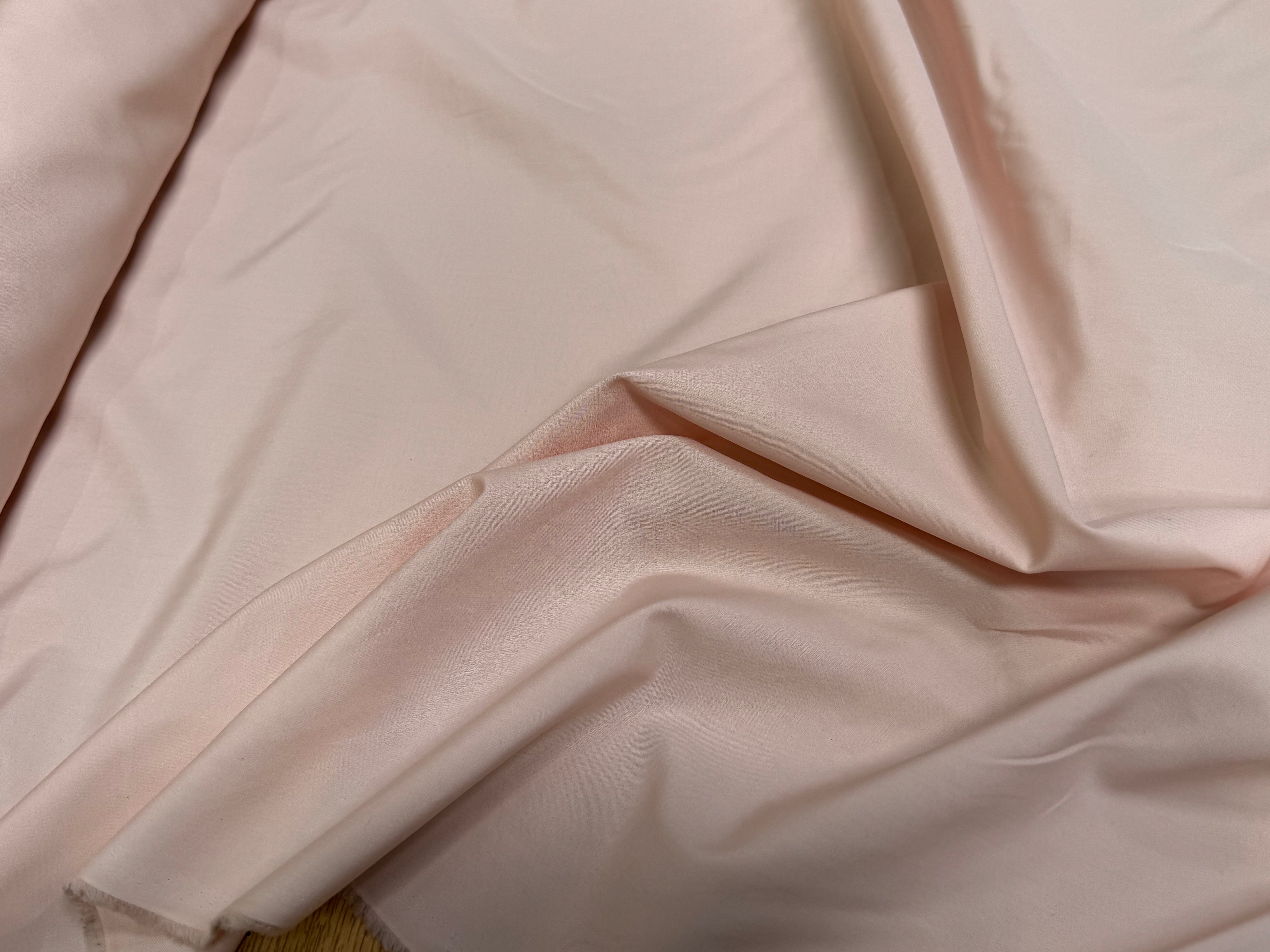 POPELINE DE COTON ROSE SAUMON COUTURE - My Little Coupon