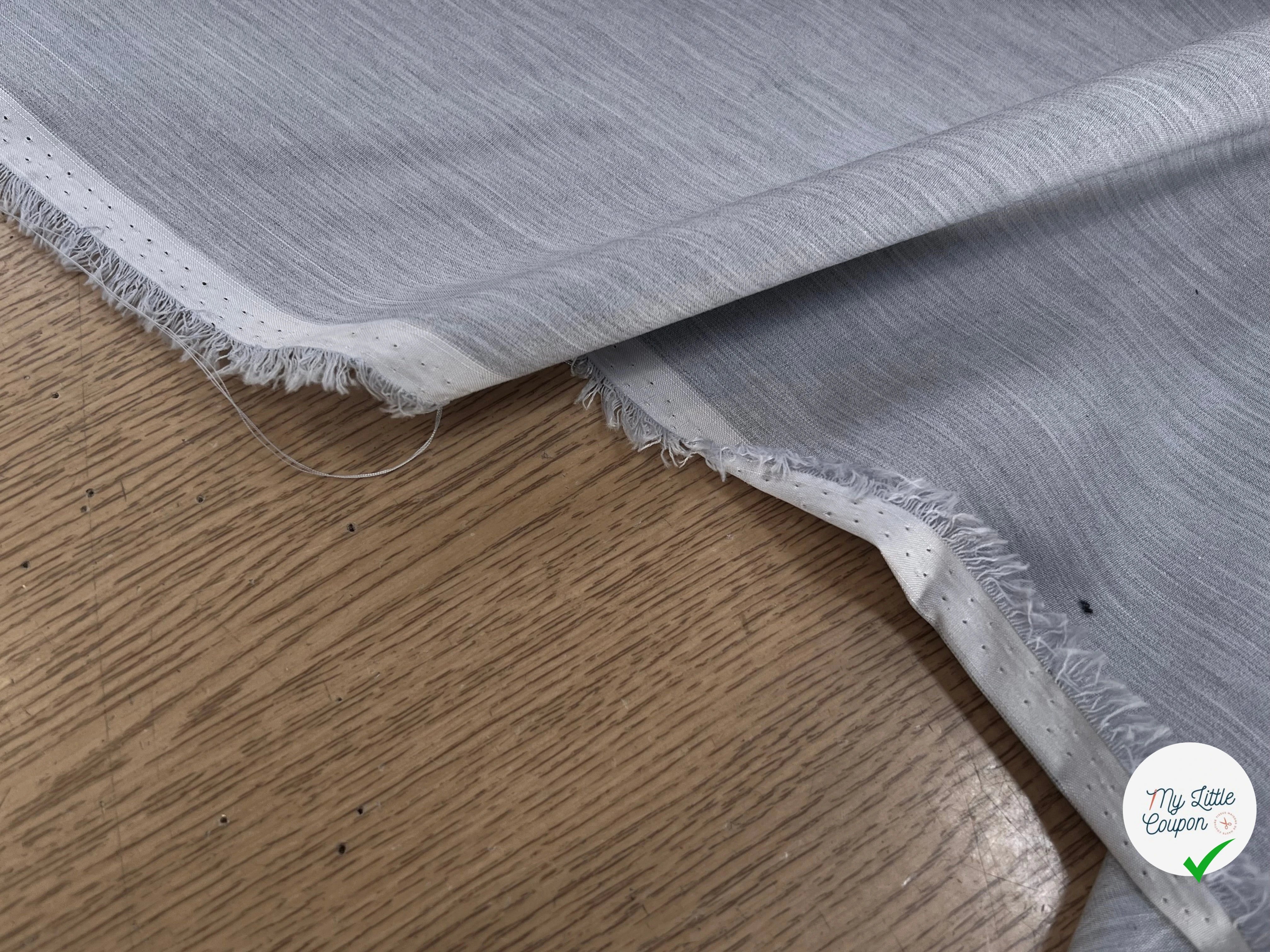 POPELINE DE COTON SOUPLE GRISE 147CM - My Little Coupon