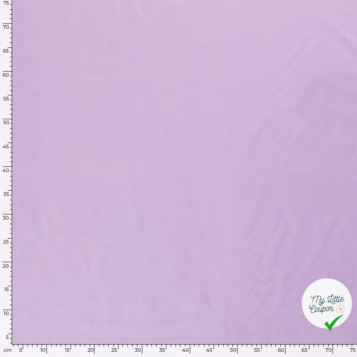 POPELINE DE COTON TISSU UNICOLORE LAVANDE - My Little Coupon