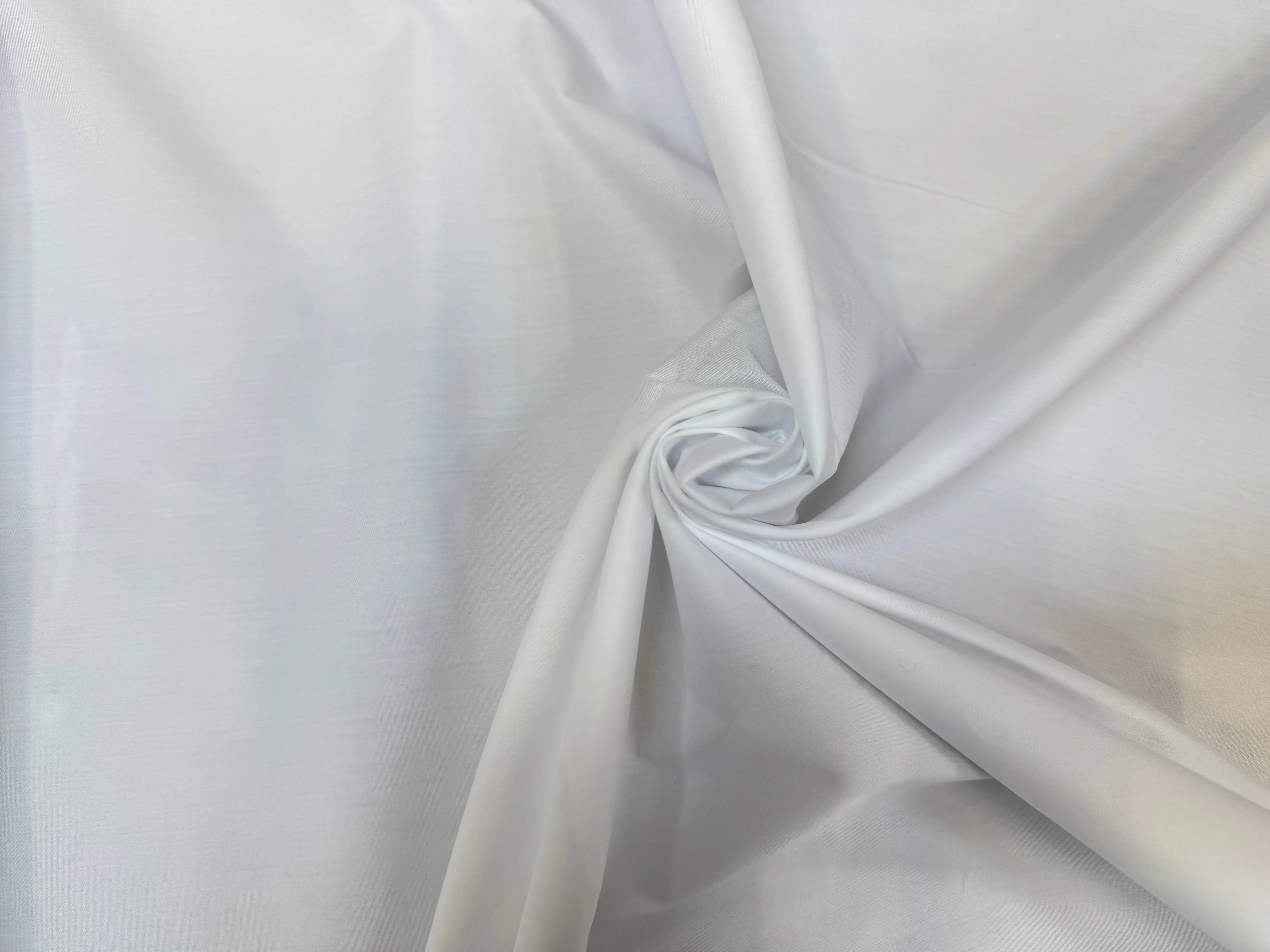 POPELINE DE COTON UNI BLANC STRECH - My Little Coupon