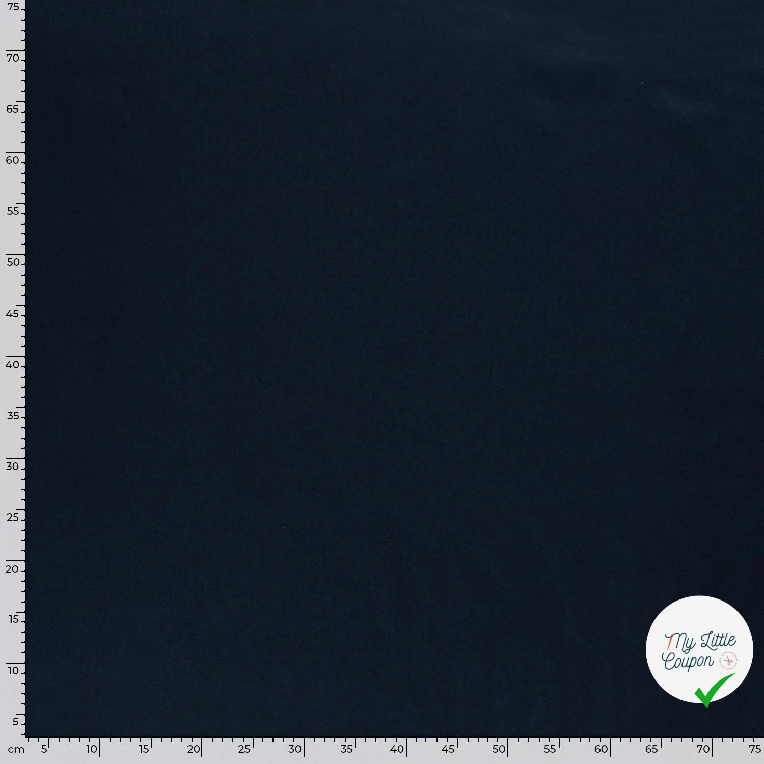 POPELINE DE COTON UNICOLORE BLEU DE L ESPACE - My Little Coupon