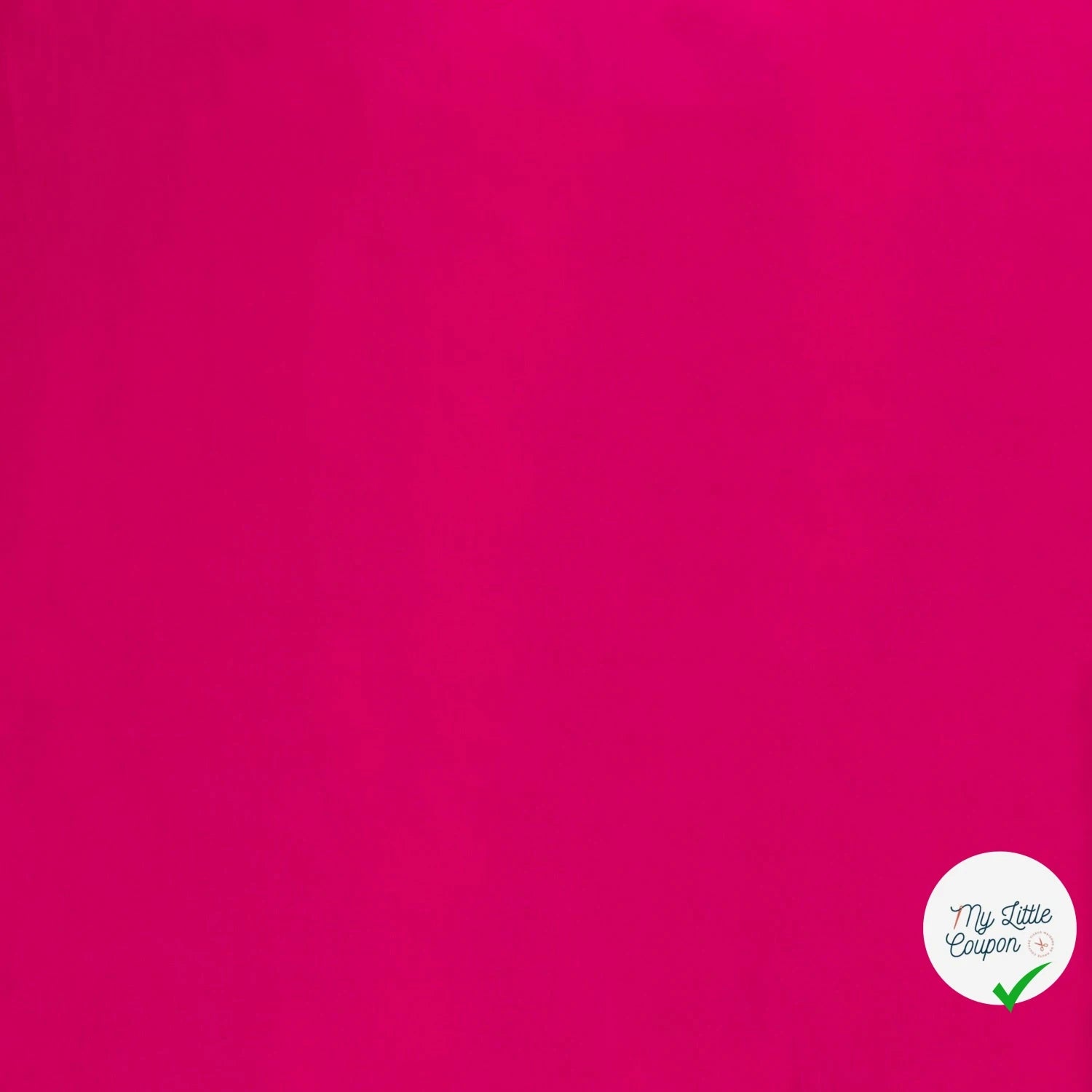 POPELINE DE COTON UNICOLORE FUCHSIA - My Little Coupon