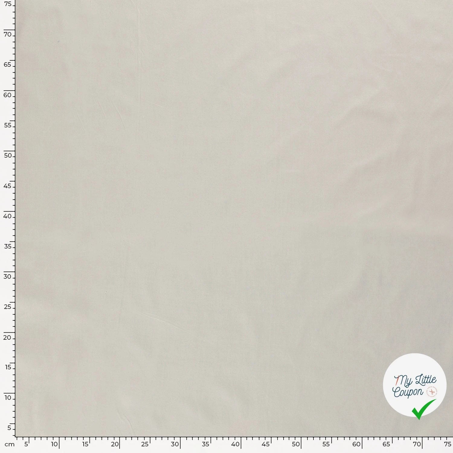 POPELINE DE COTON UNICOLORE GRIS CLAIR - My Little Coupon