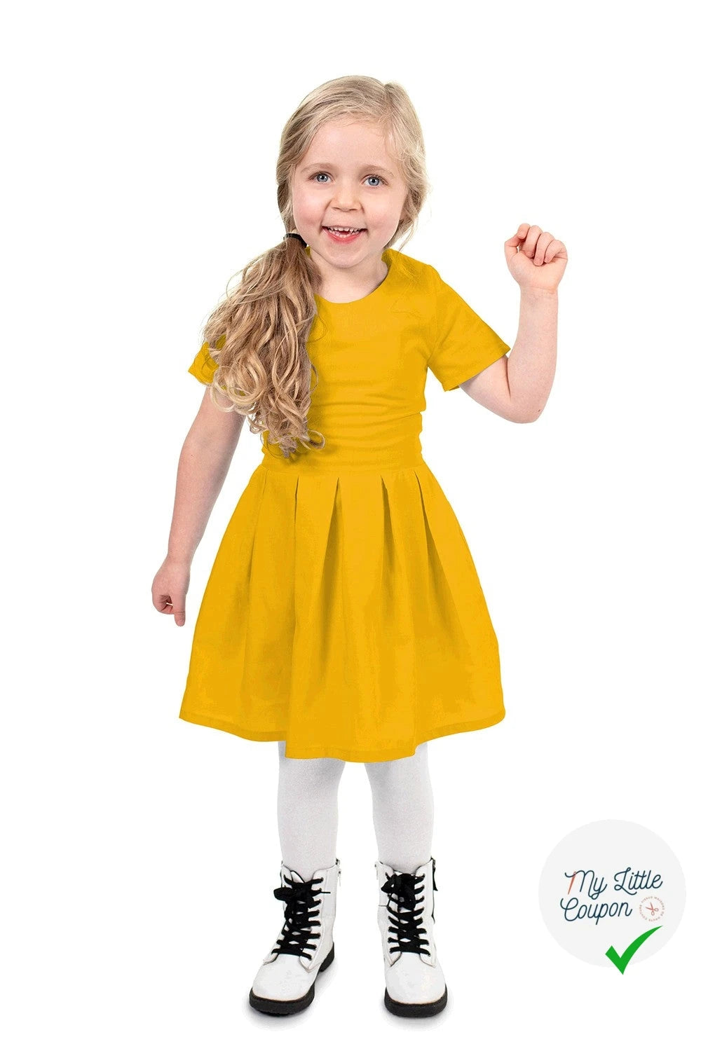 POPELINE DE COTON UNICOLORE OCRE - My Little Coupon