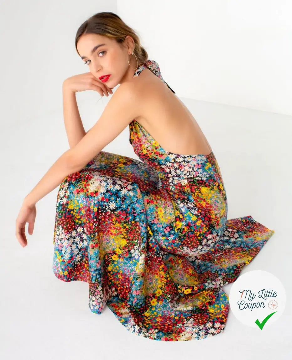 POPELINE DE VISCOSE ALICIA NOIR OEKO-TEX - My Little Coupon