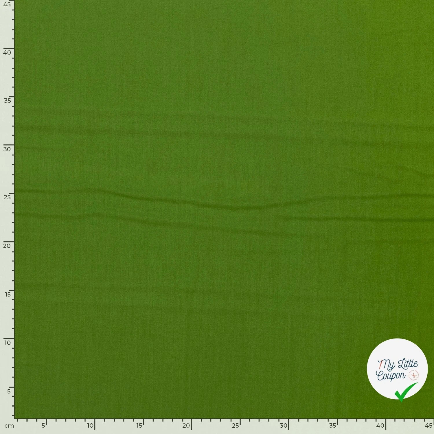 POPELINE DE VISCOSE UNICOLORE VERT - My Little Coupon