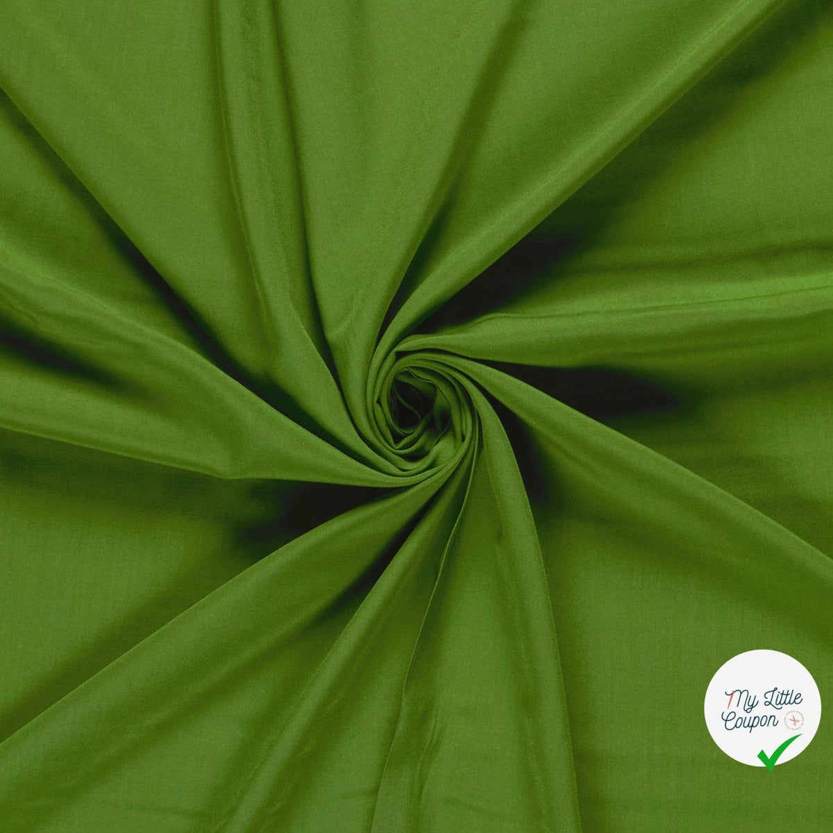 Popeline de viscose unicolore vert