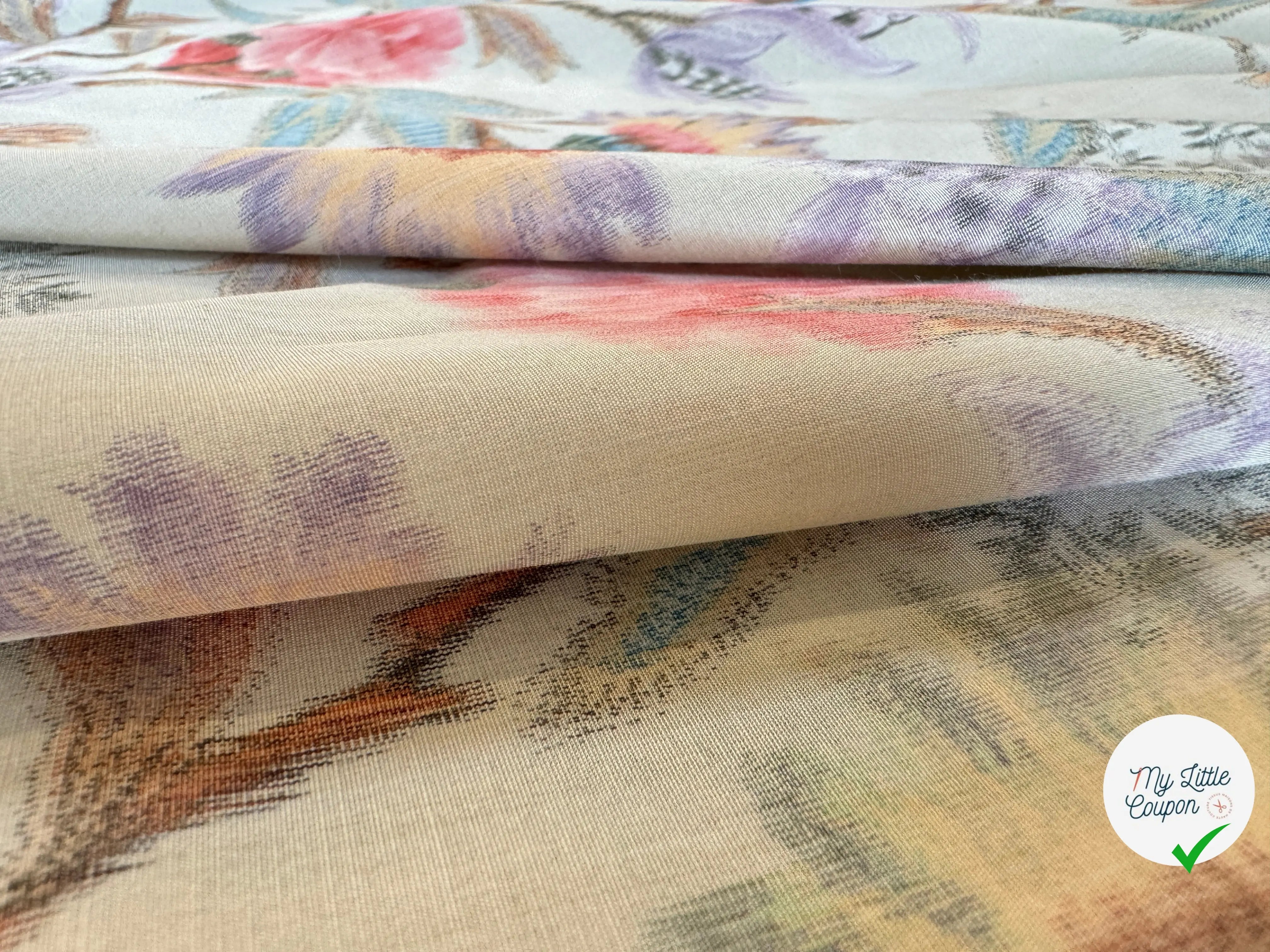 POPELINE OFFICINA FIORI ASTRATTI - My Little Coupon
