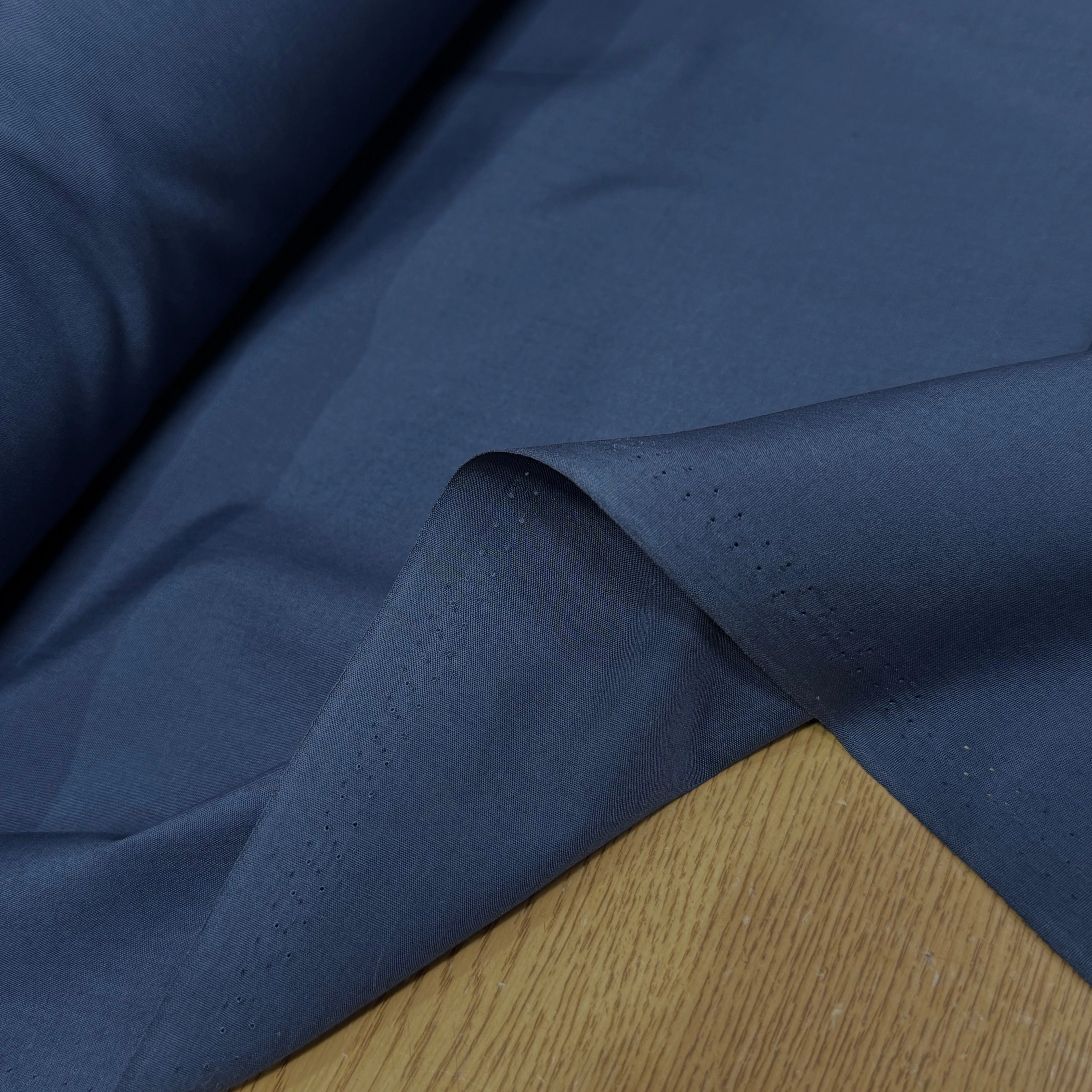 POPELINE POLYCOTON BLEU FONCÉ - My Little Coupon