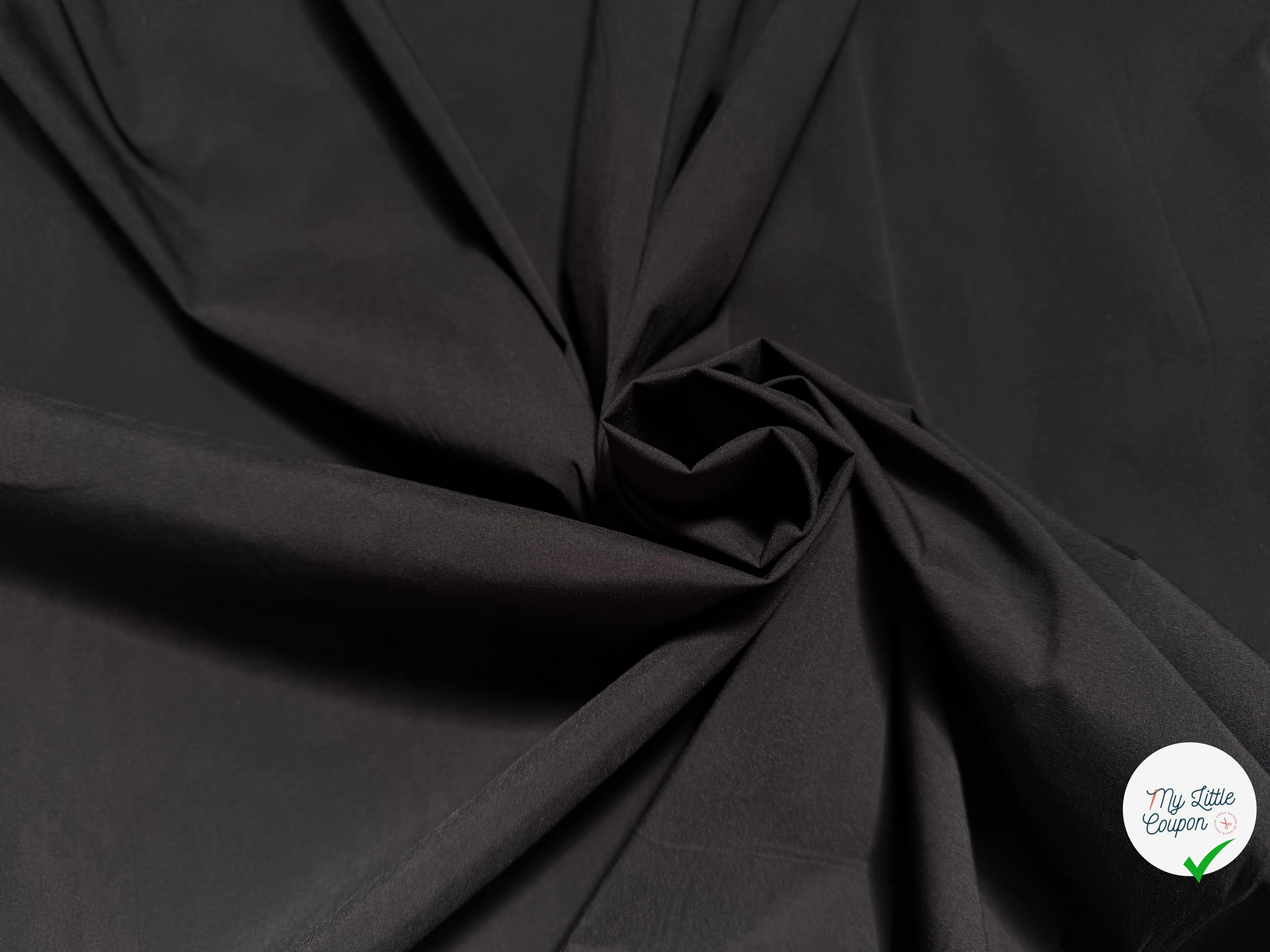 POPELINE ULTRA STRETCH NOIR - My Little Coupon