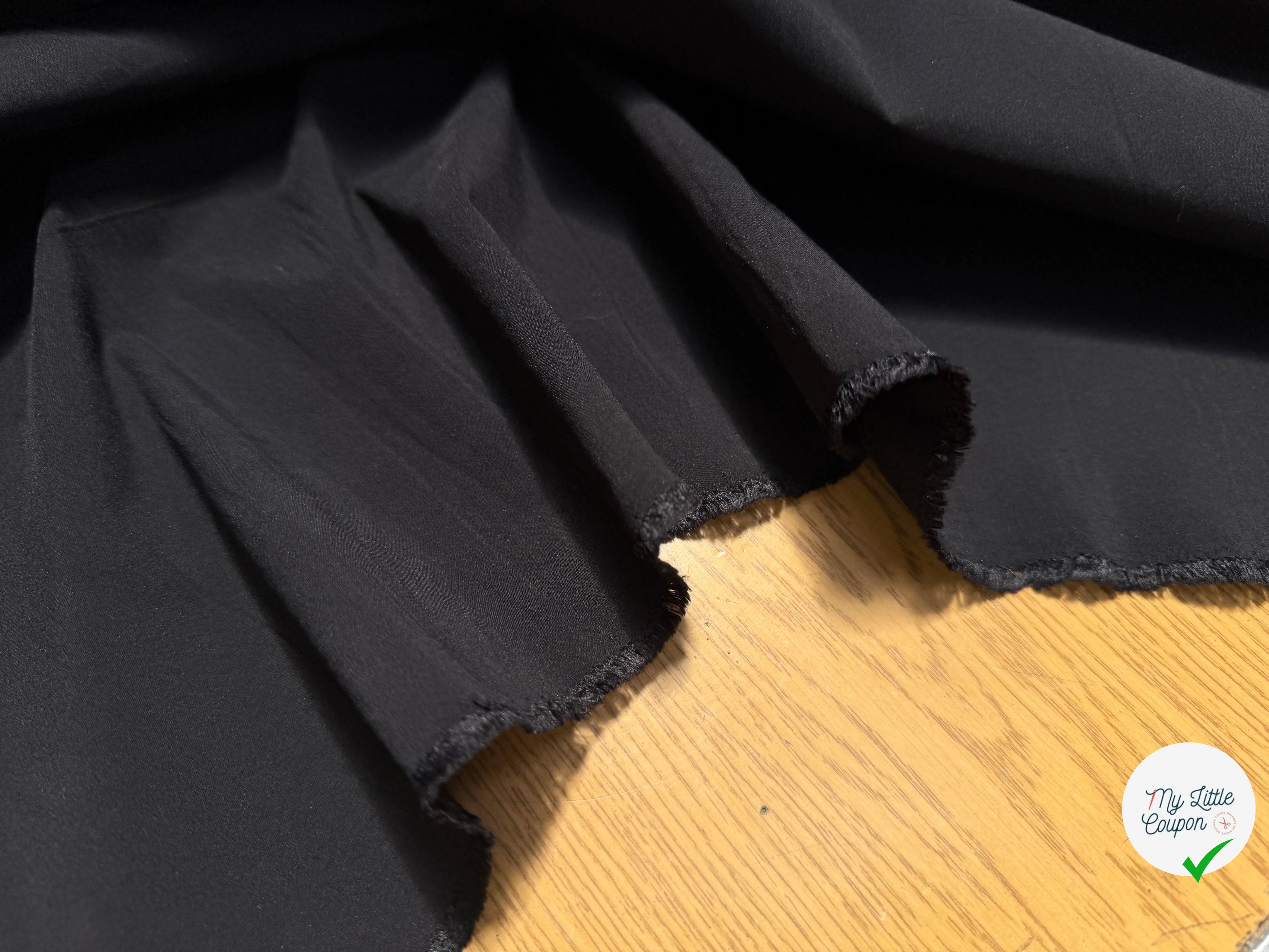POPELINE ULTRA STRETCH NOIR - My Little Coupon