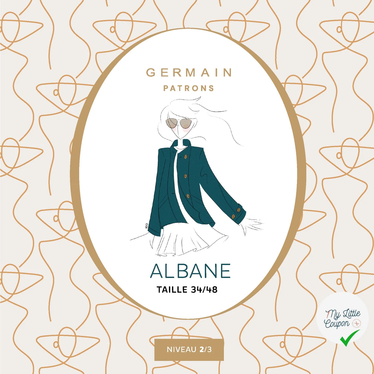 Patron Albane – Du 34 au 48 – Germain Patrons - My Little Coupon