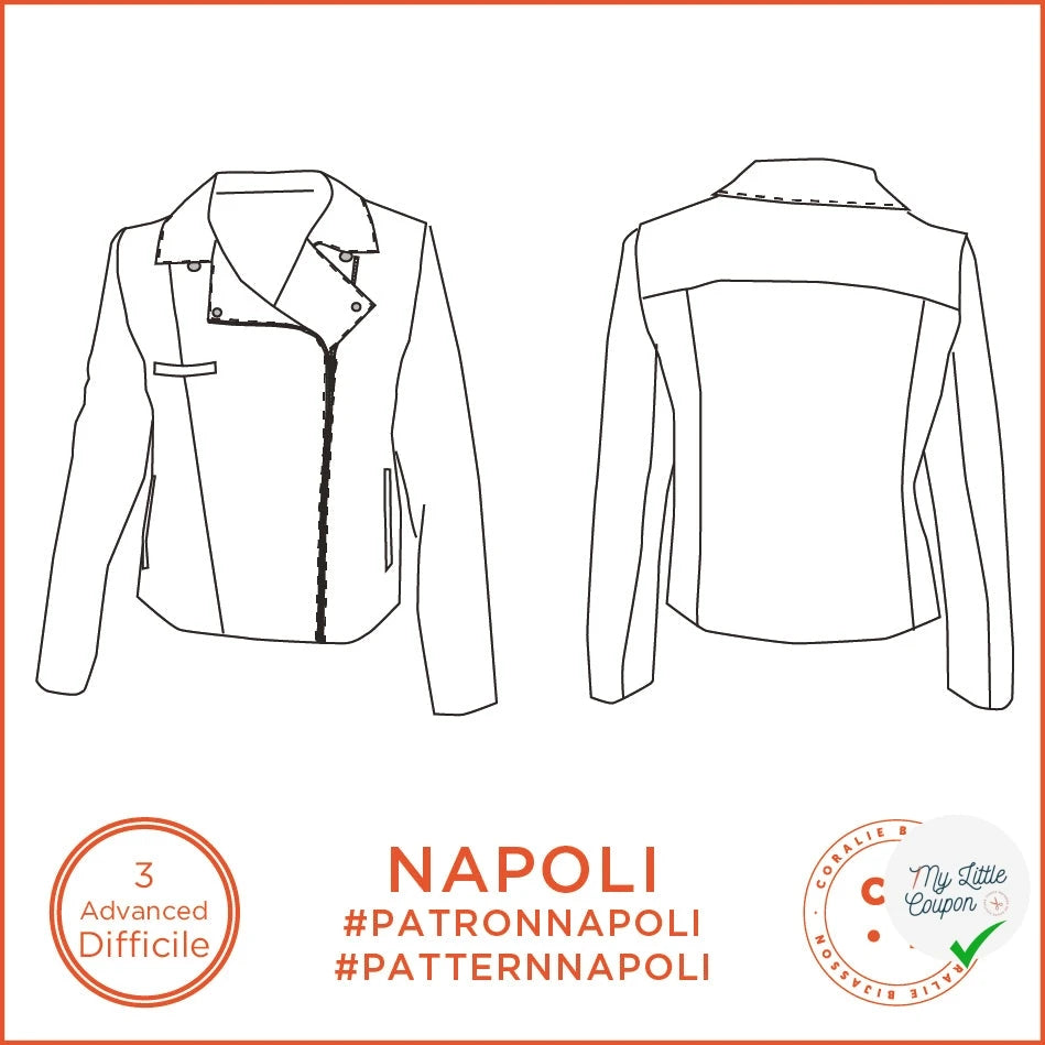 Patron Napoli - Perfecto - FR 34/48, US 2/16, UK 6/20 - Difficile - My Little Coupon