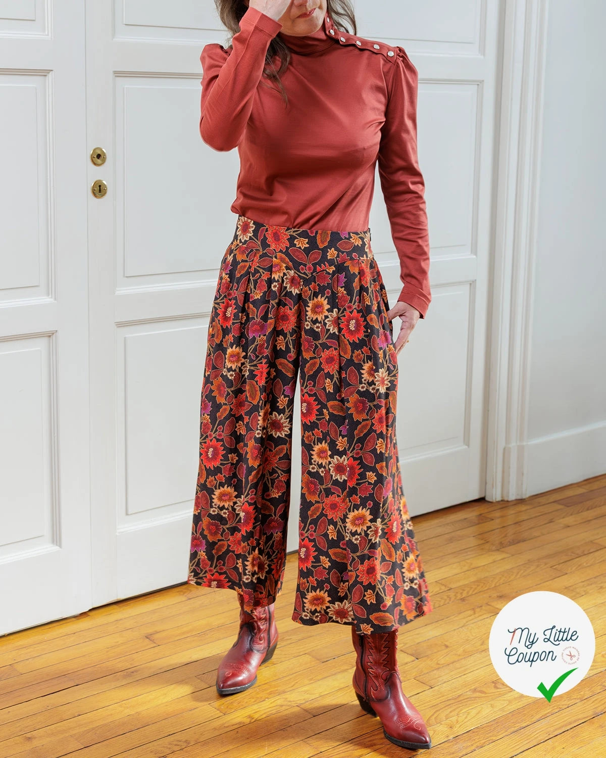 Patron Sanaz - Jupe culotte - FR 34/56, US 2/24, UK 6/28 - Moyen - My Little Coupon