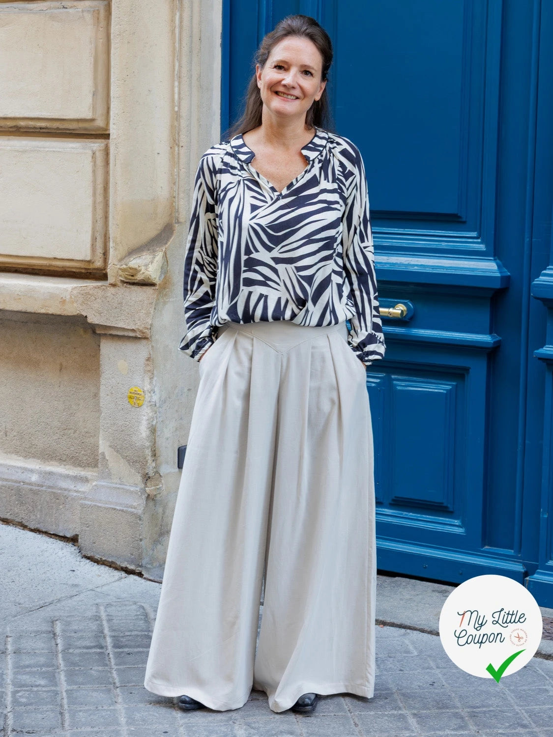 Patron Sanaz - Jupe culotte - FR 34/56, US 2/24, UK 6/28 - Moyen - My Little Coupon