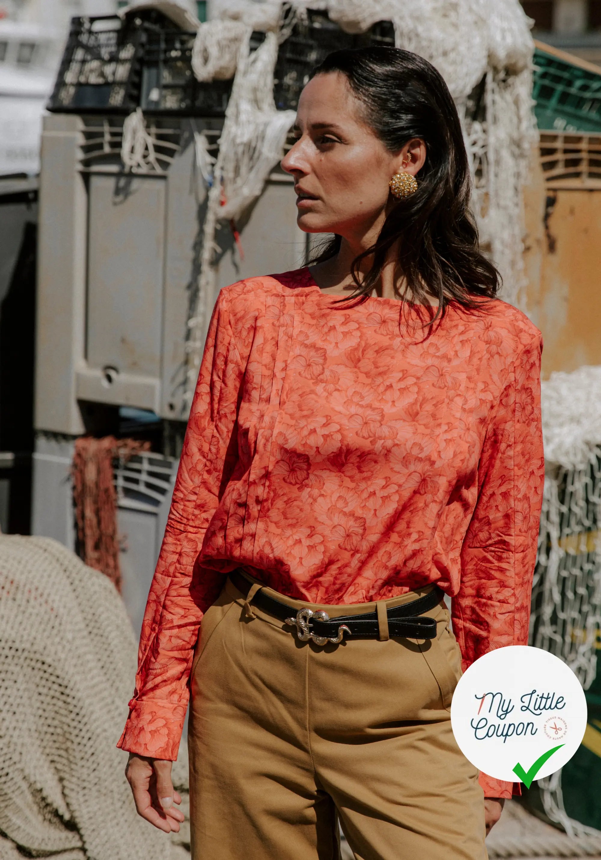 Patron couture La blouse DEFERLANTE / Patron pochette - My Little Coupon
