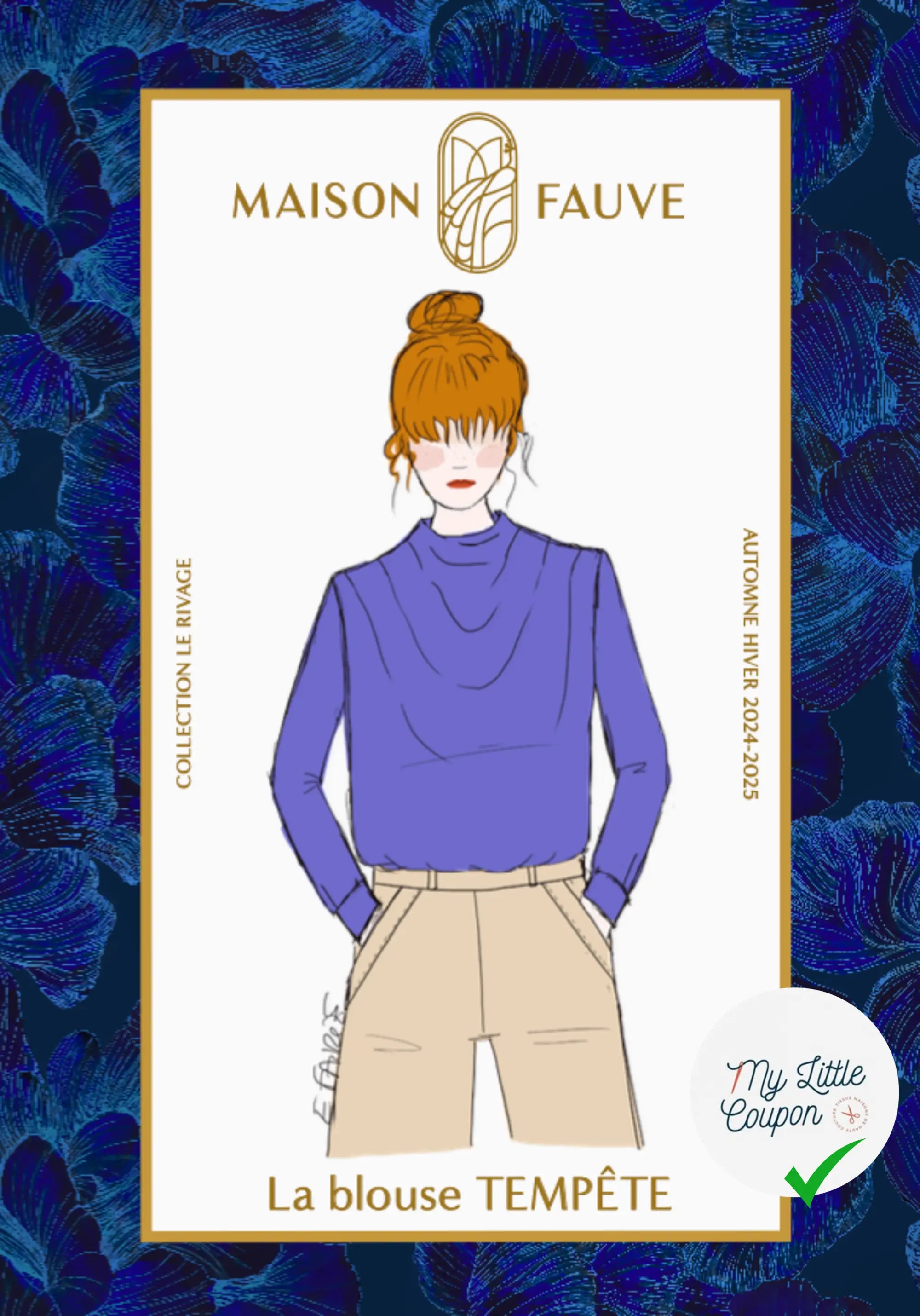 Patron couture La blouse TEMPETE / Patron pochette - My Little Coupon