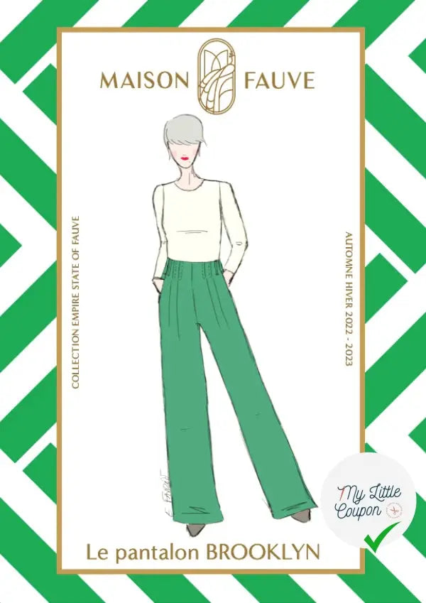 Patron couture pantalon Brooklyn / Patron pochette - My Little Coupon