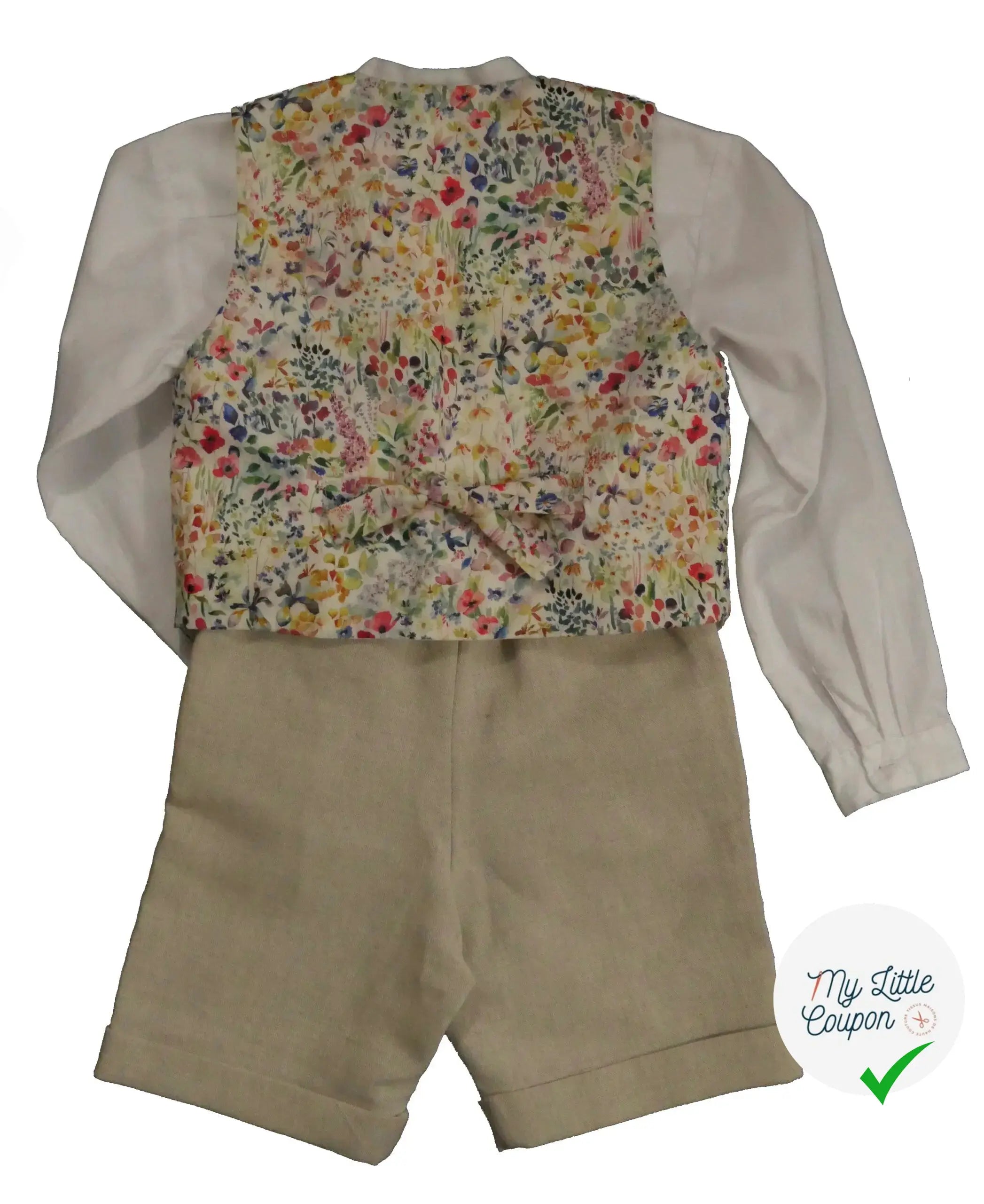 Patron de gilet et nœud papillon Hippolyte - L'Enfant Roi - My Little Coupon
