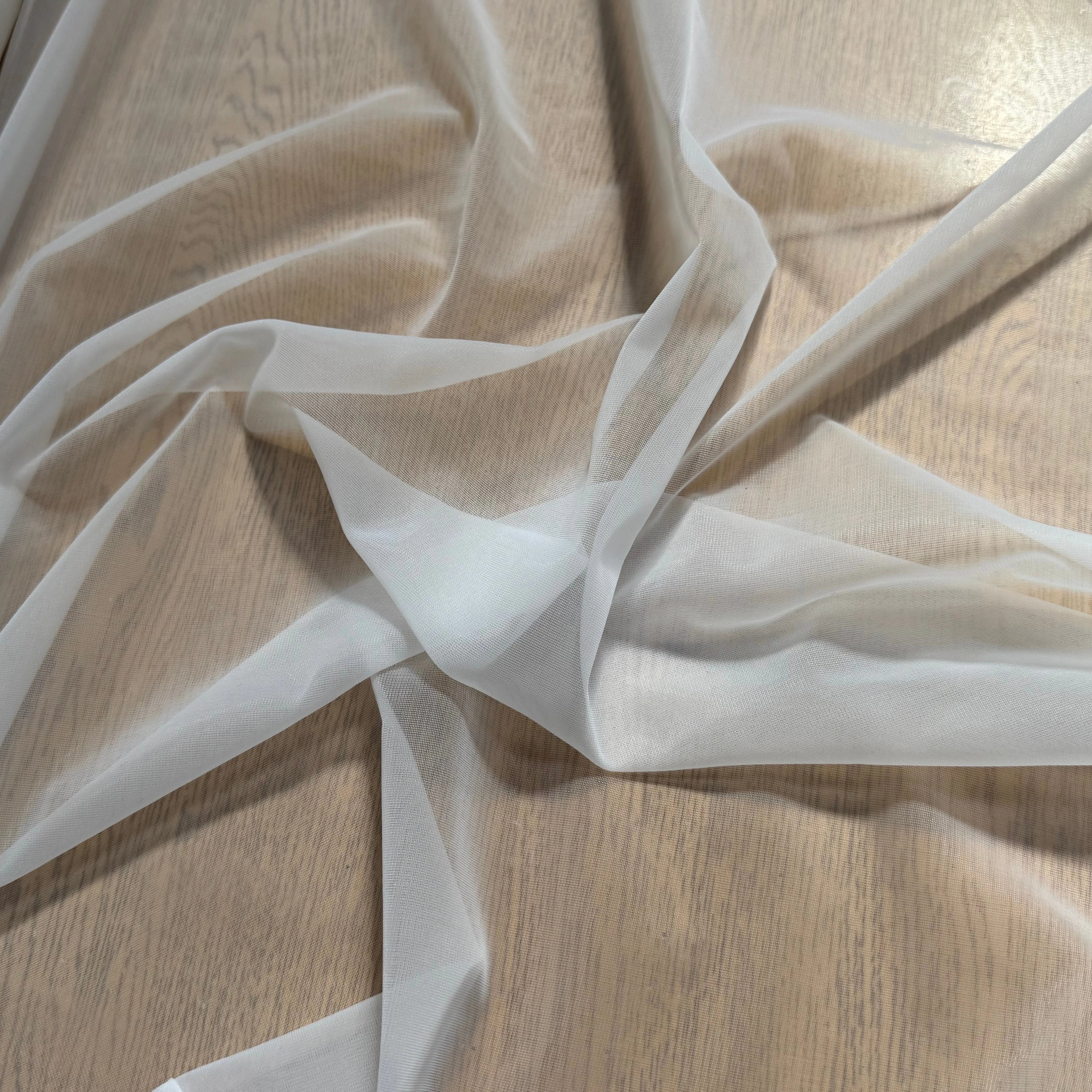 RESILE 100% POLYAMIDE LISSE STRETCH BLANC - My Little Coupon