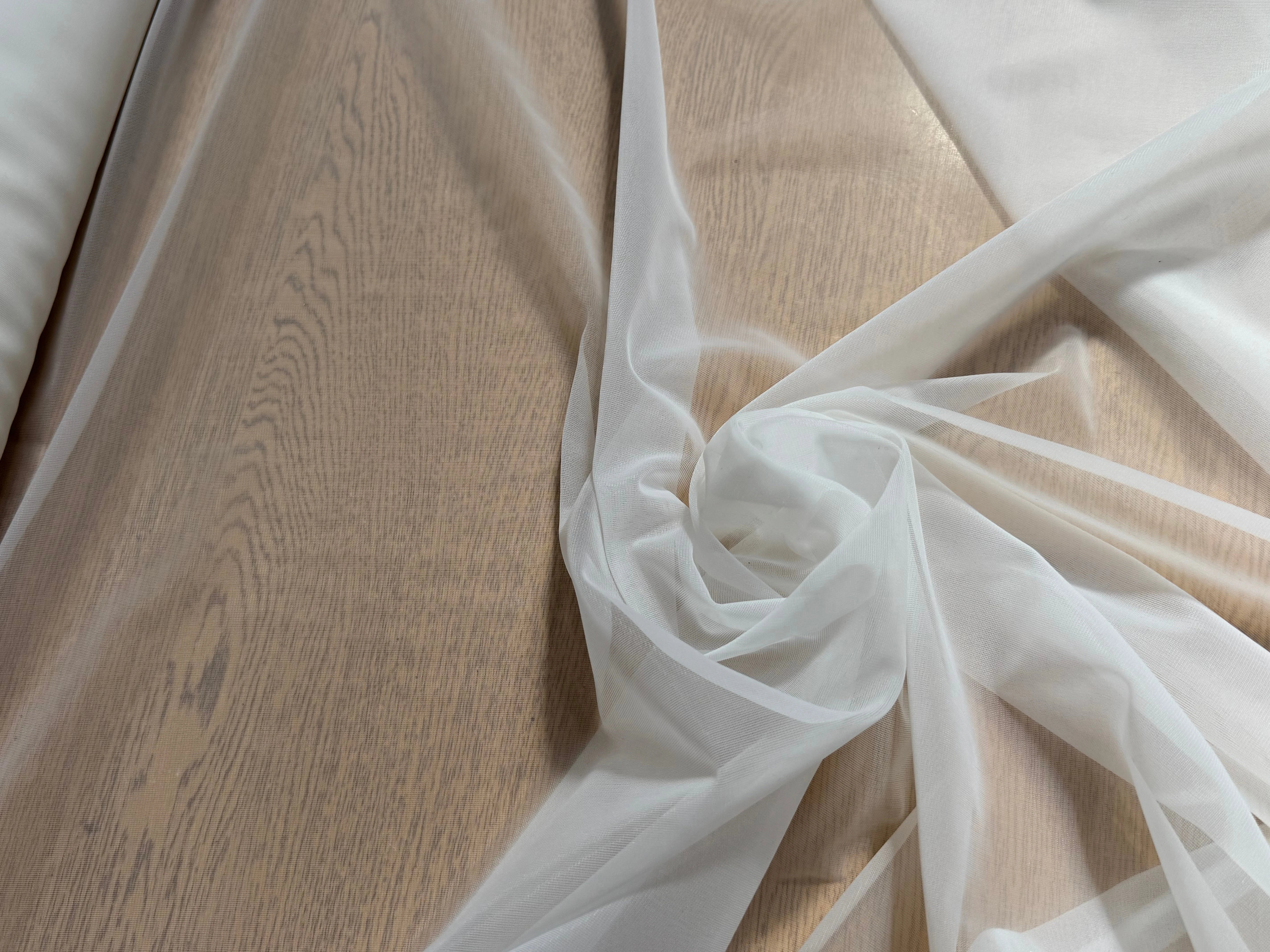 RESILE 100% POLYAMIDE LISSE STRETCH BLANC - My Little Coupon