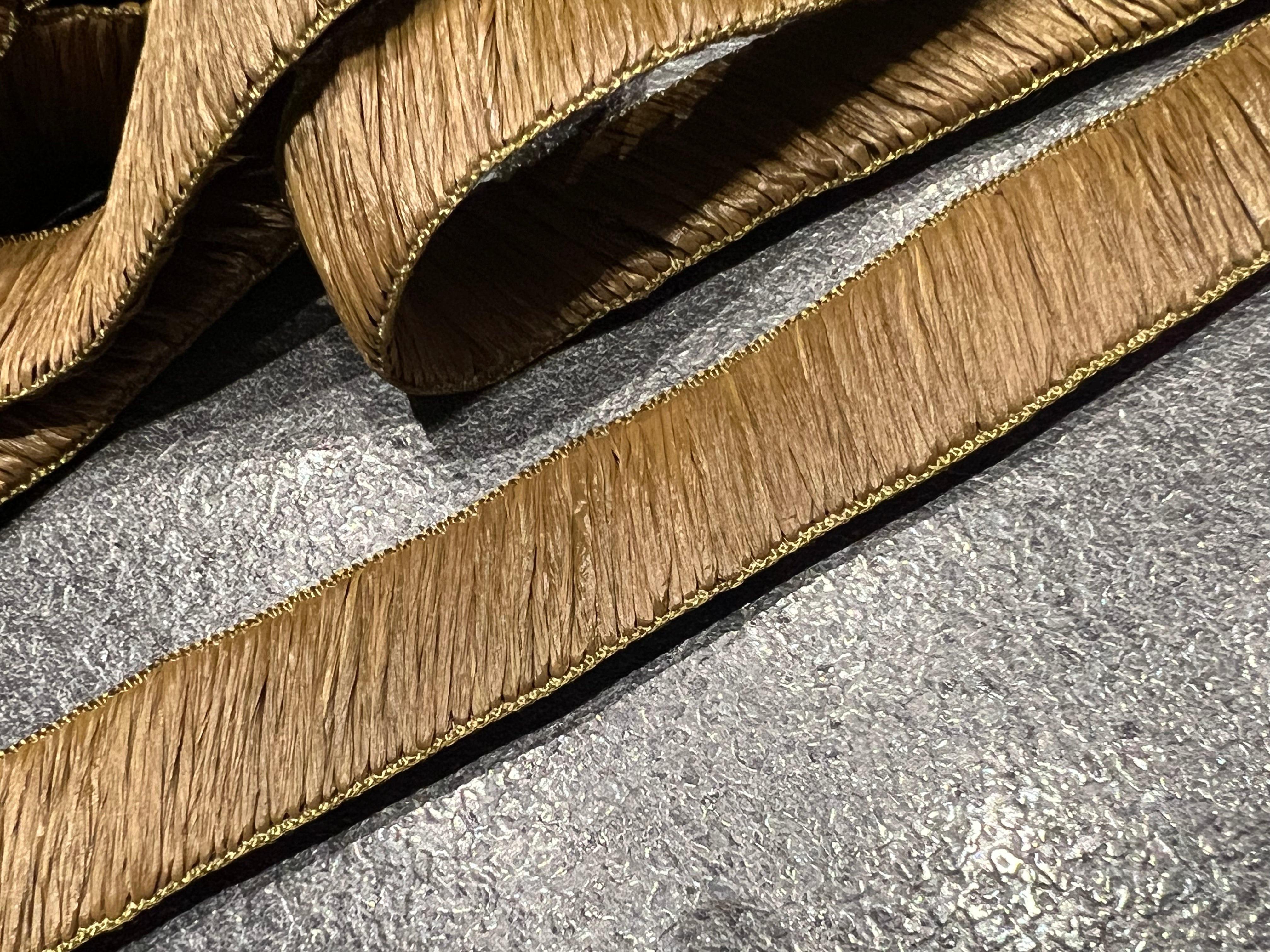 RUBAN RAFIA TABAC 23mm - My Little Coupon