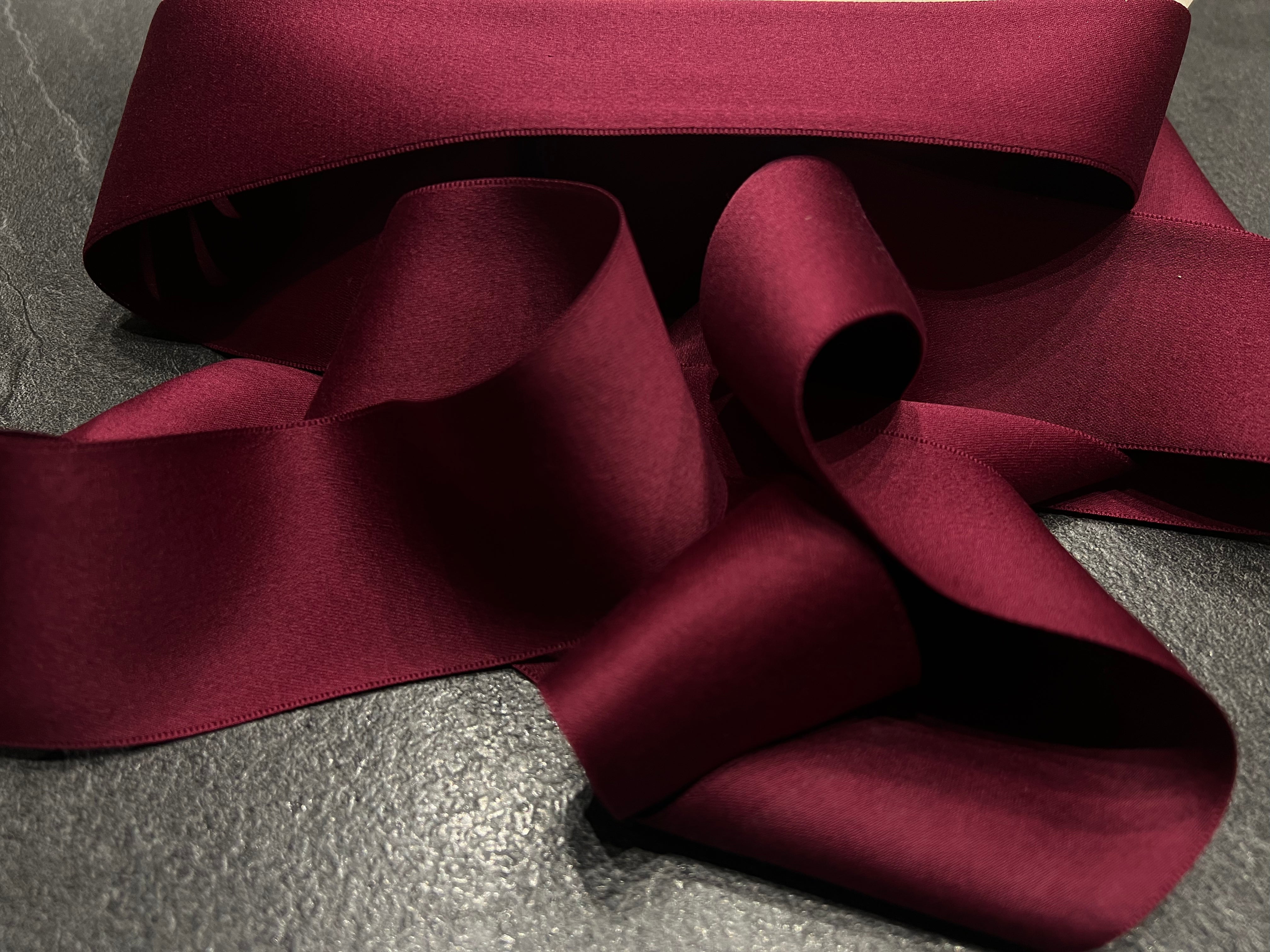 RUBAN SATINÉ BORDEAUX 50mm - My Little Coupon