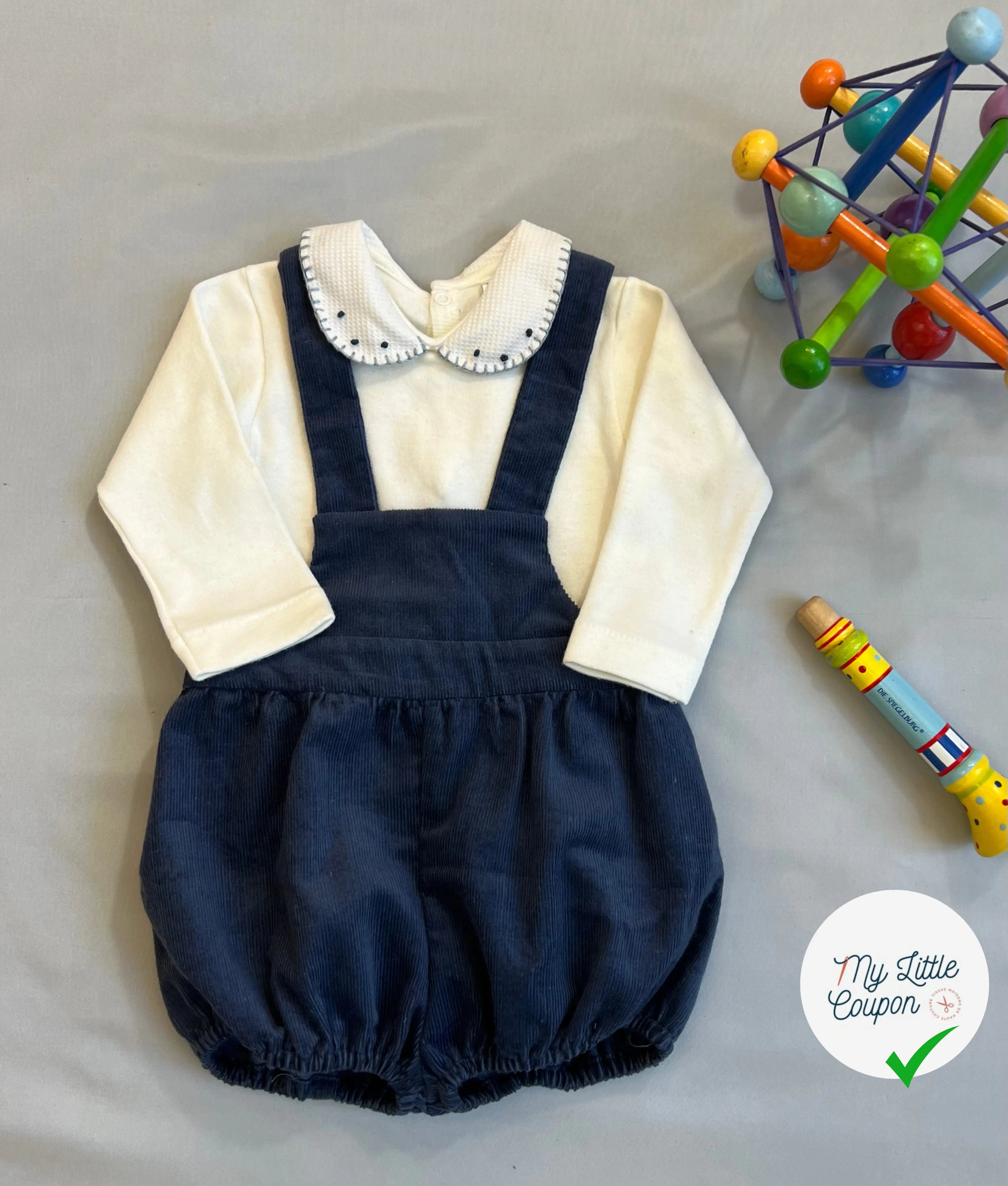 Raphaël, patron de couture de barboteuse, et robe - L'Enfant Roi - My Little Coupon