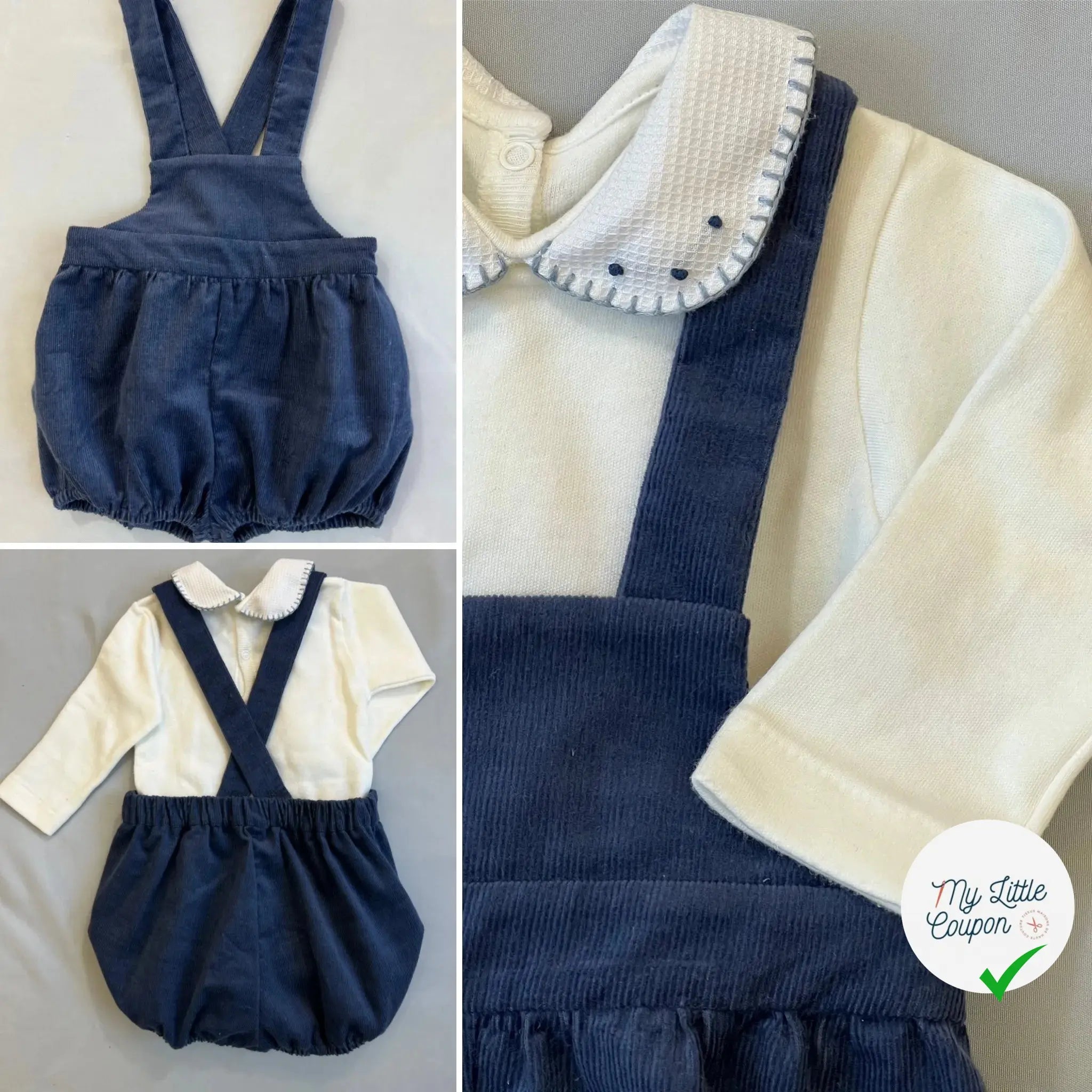 Raphaël, patron de couture de barboteuse, et robe - L'Enfant Roi - My Little Coupon
