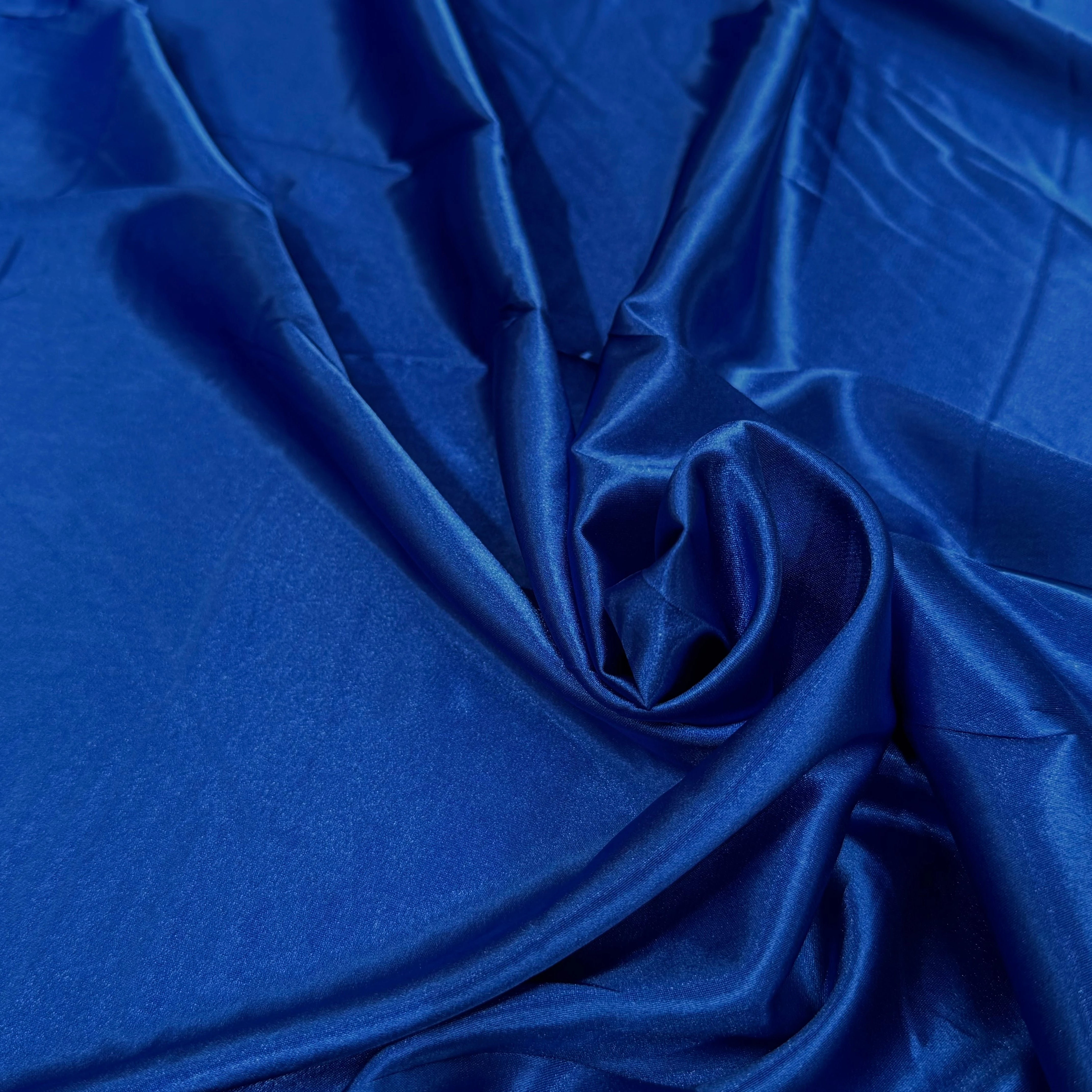 SATIN BLEU FLUIDE LÉGÈREMENT STRETCH - My Little Coupon