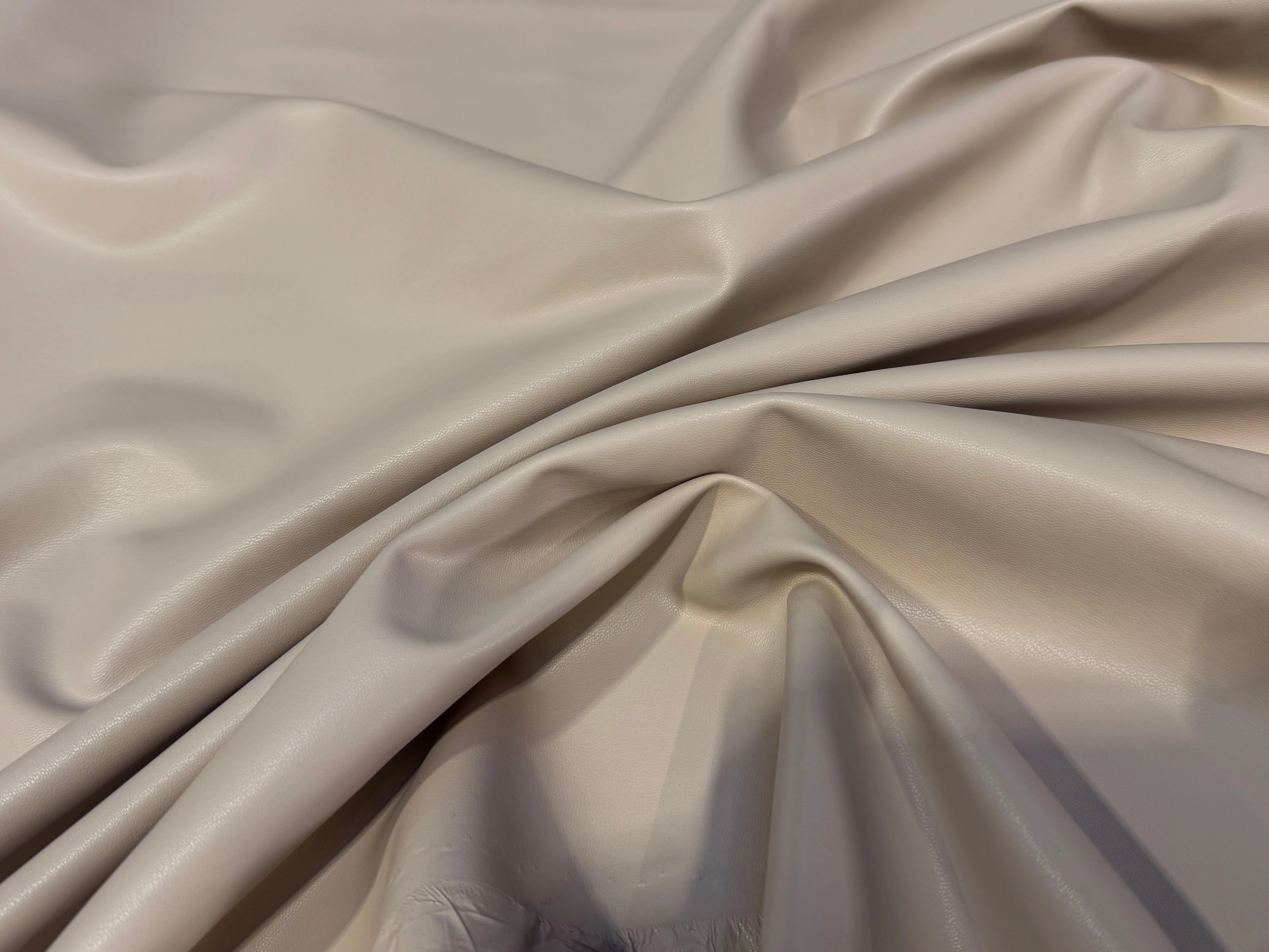 SATIN CUIR STRETCH CAFÉ AU LAIT QUALITÉ COUTURE - My Little Coupon
