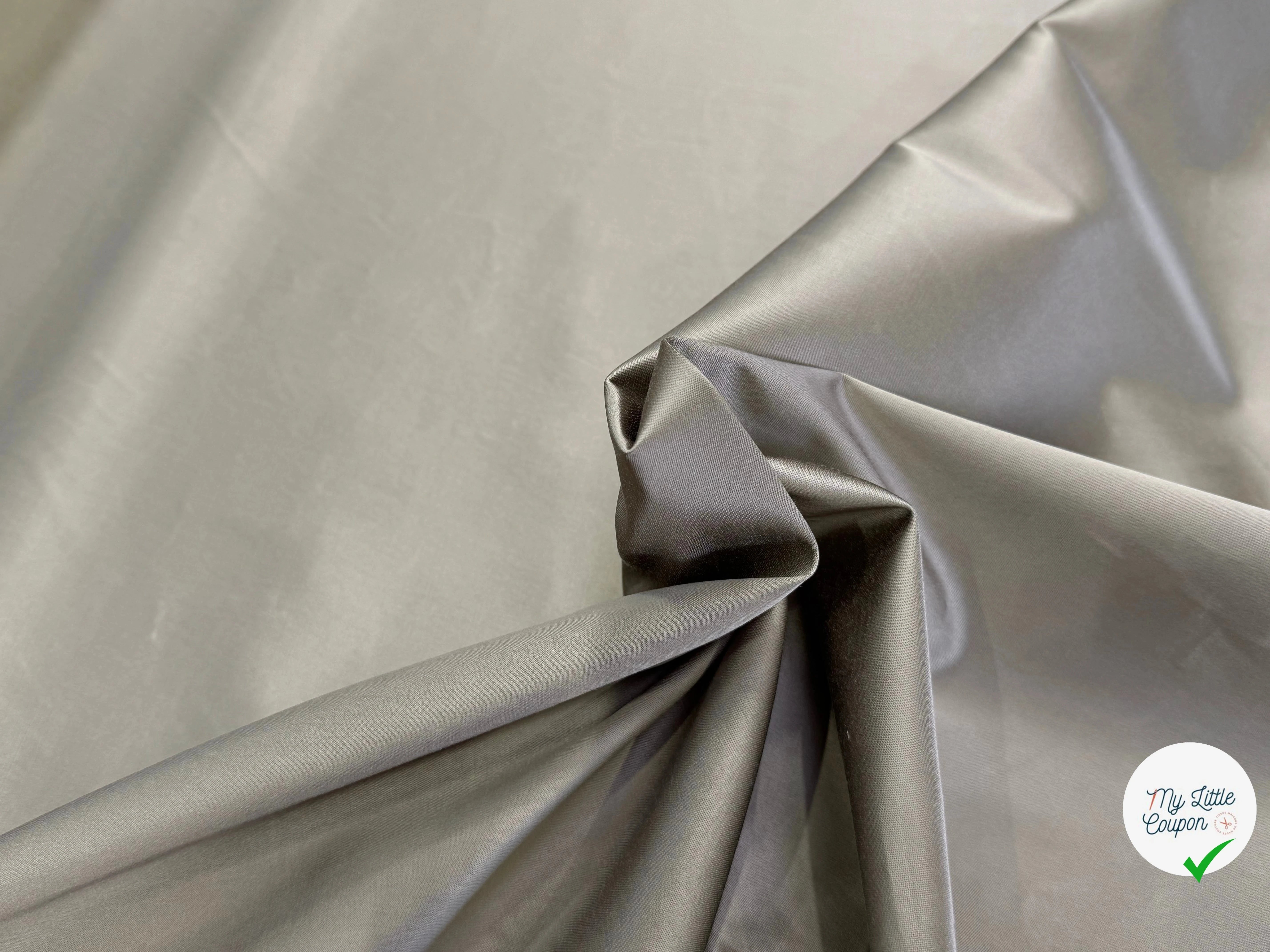 SATIN DE COTON BEIGE BELLE TENUE - My Little Coupon