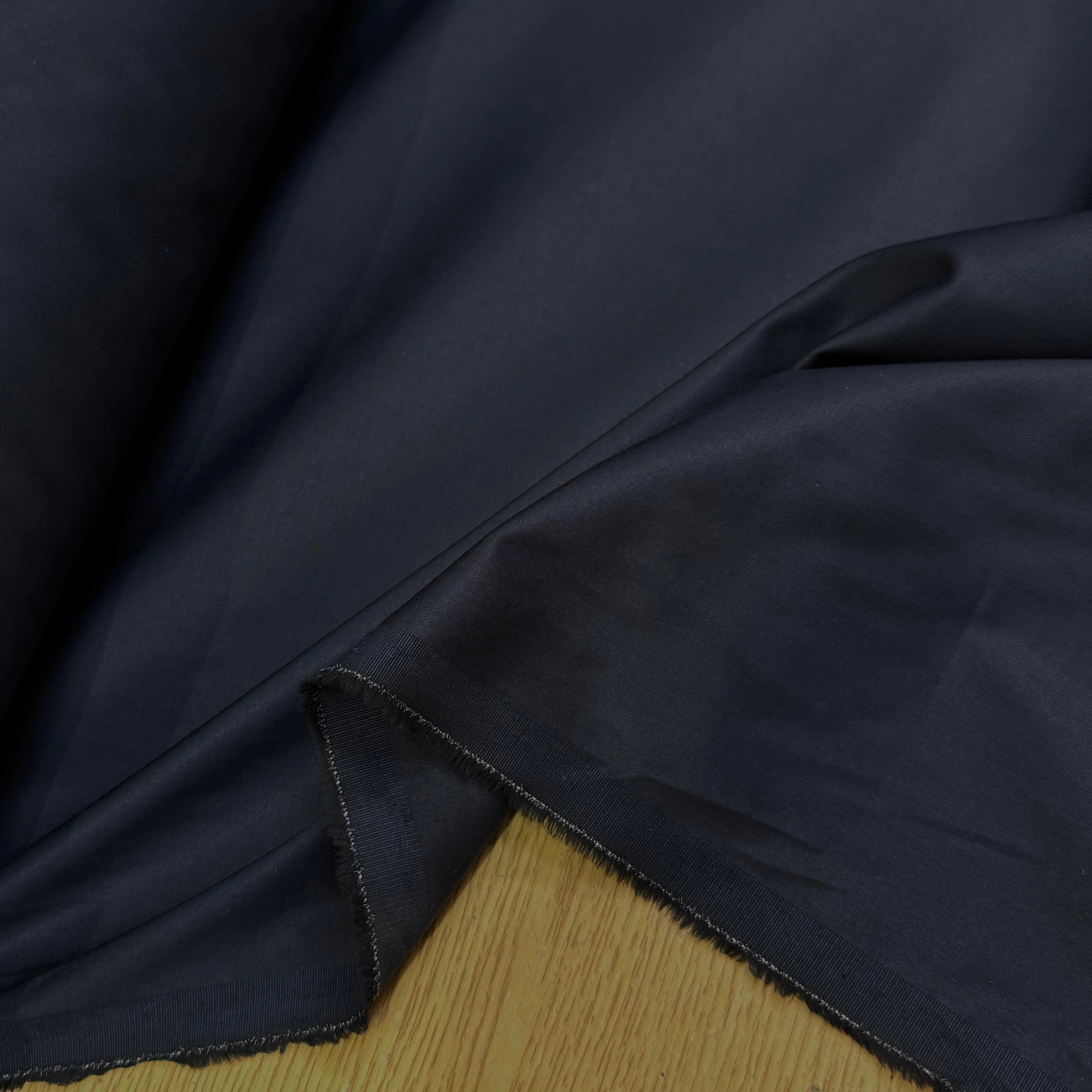 SATIN DE COTON BLEU NUIT 5% ÉLASTHANNE COUTURE - My Little Coupon