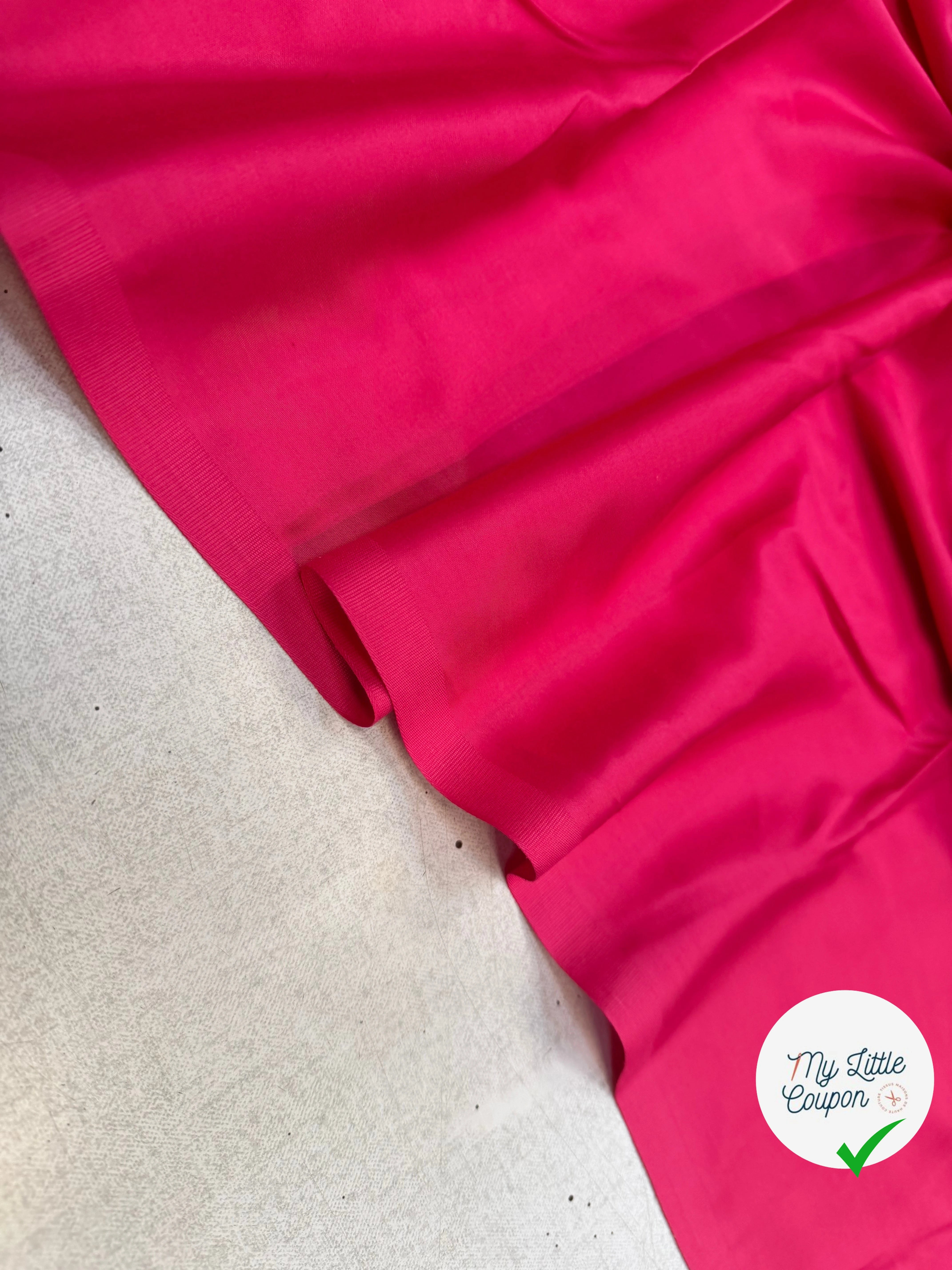 SATIN DE COTON FUCHSIA - My Little Coupon