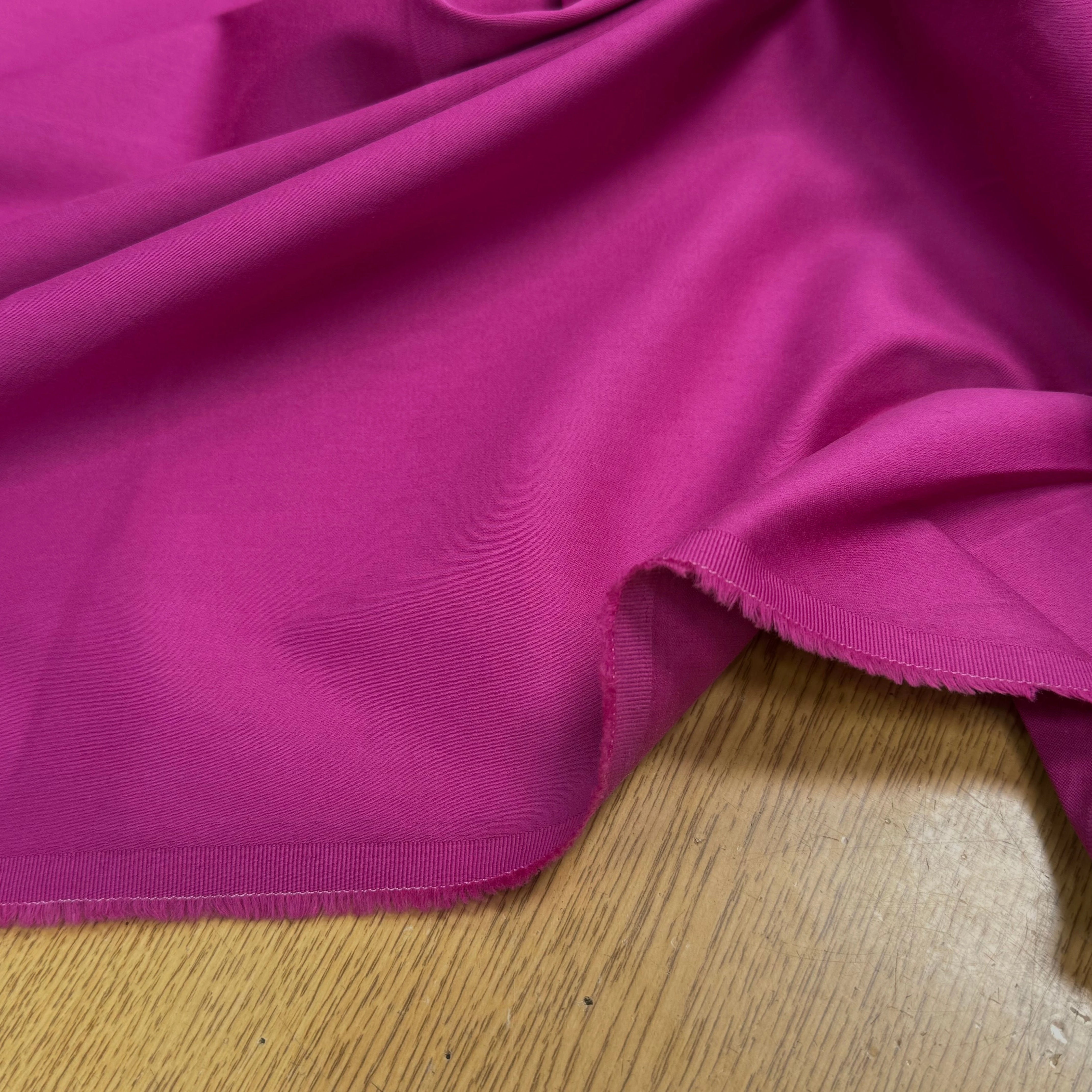 SATIN DE COTON LOURD FUSHIA - My Little Coupon