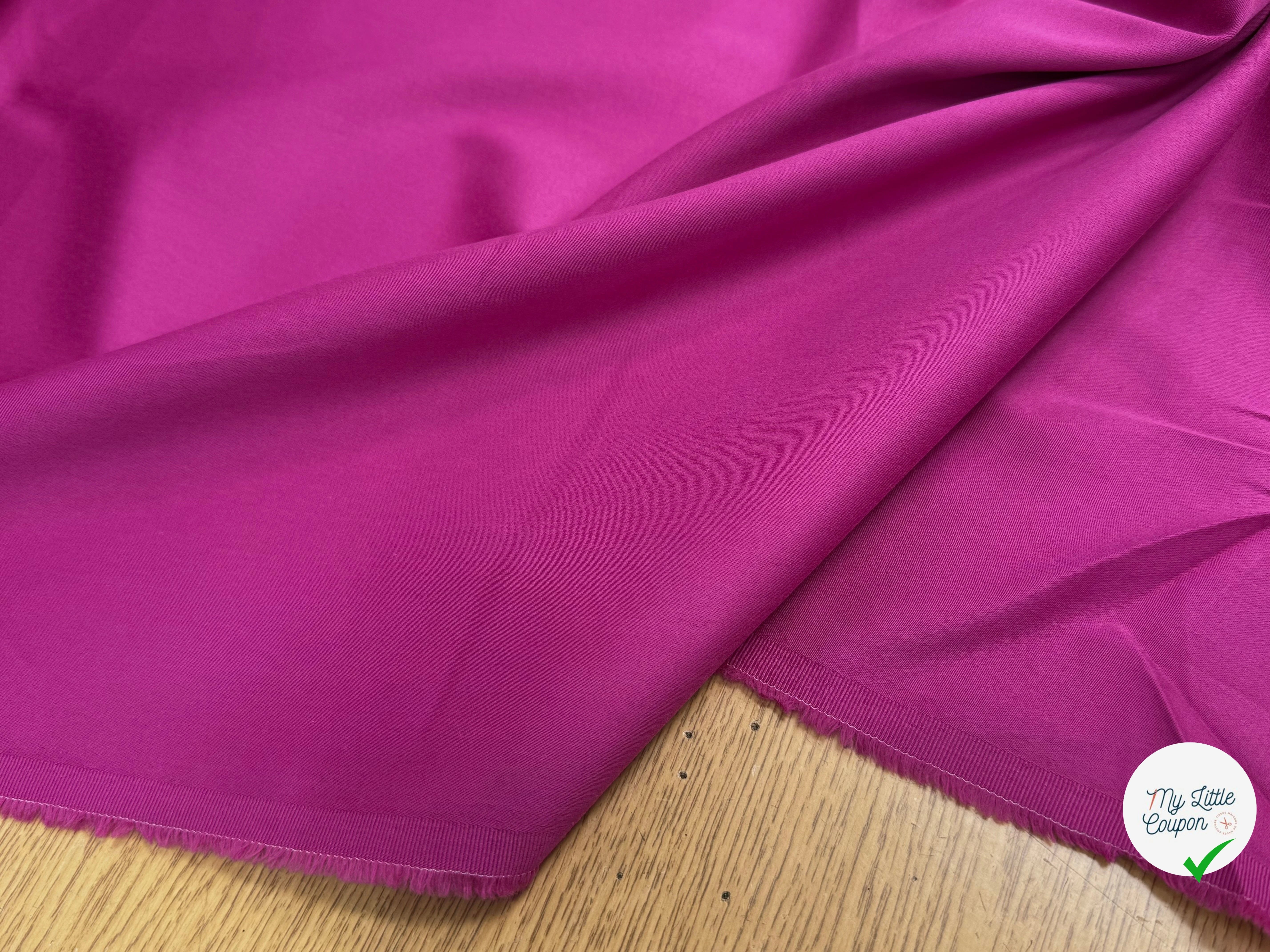 SATIN DE COTON LOURD FUSHIA - My Little Coupon