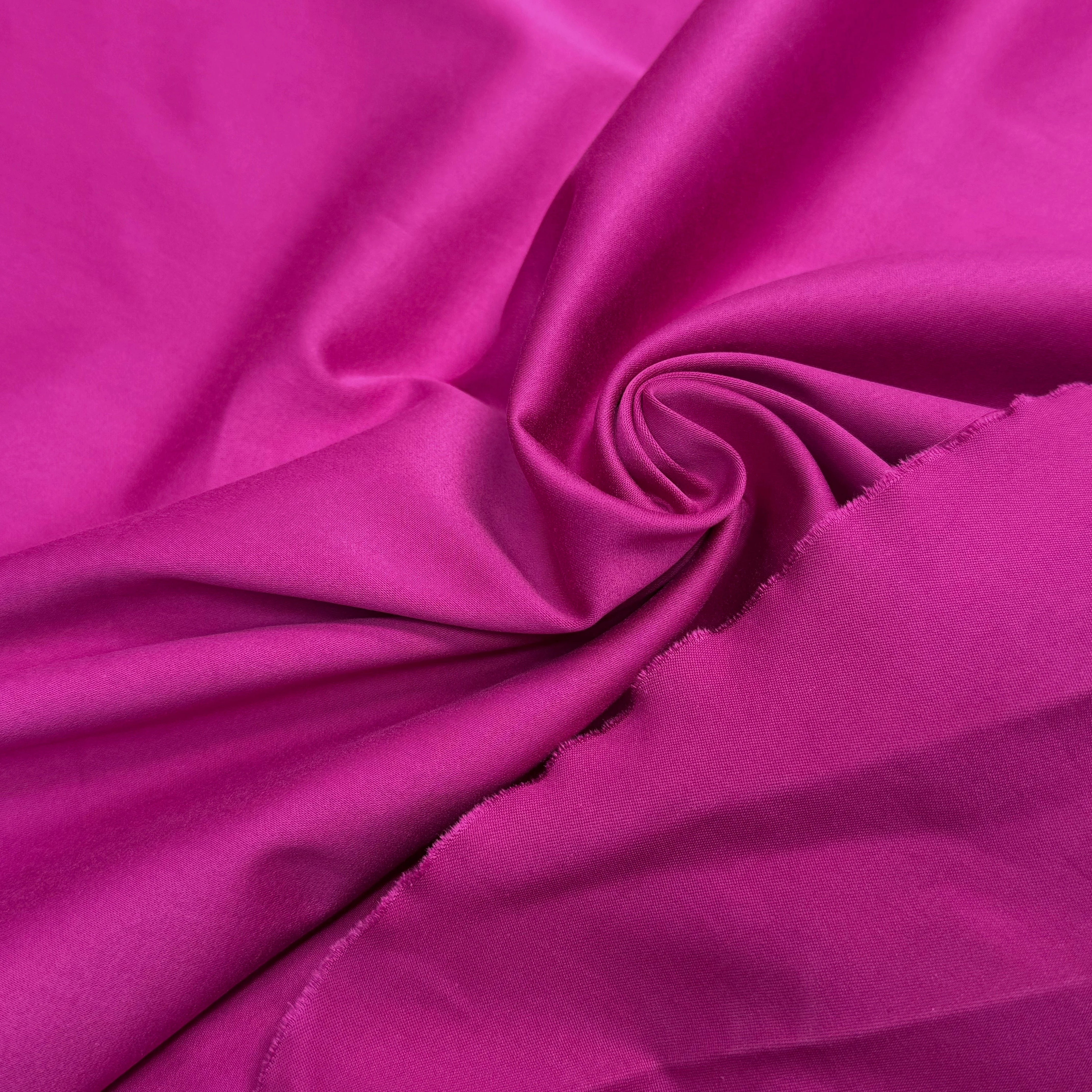 SATIN DE COTON LOURD FUSHIA - My Little Coupon