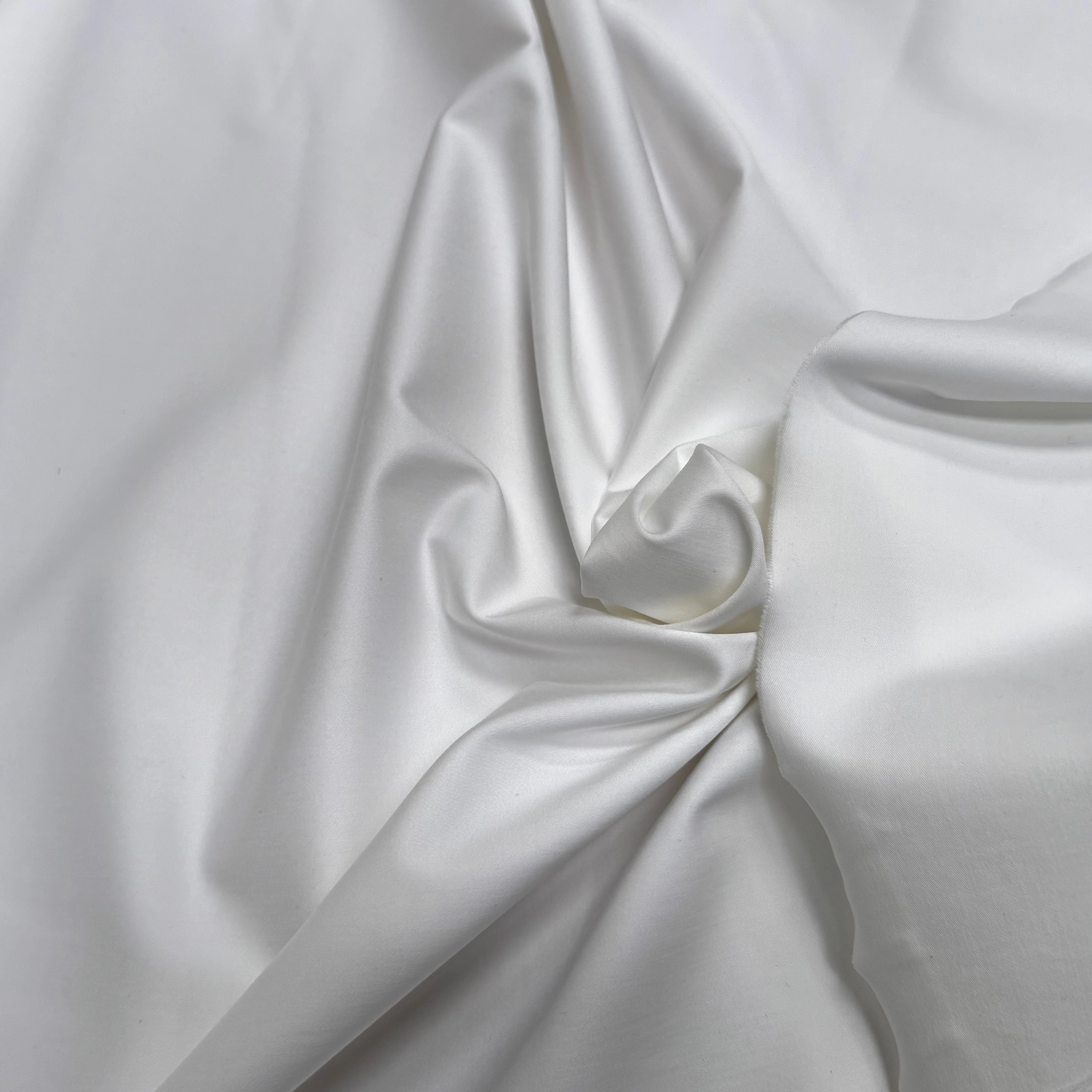 SATIN DE COTON LOURD QUALITÉ COUTURE CHIC BLANC - My Little Coupon