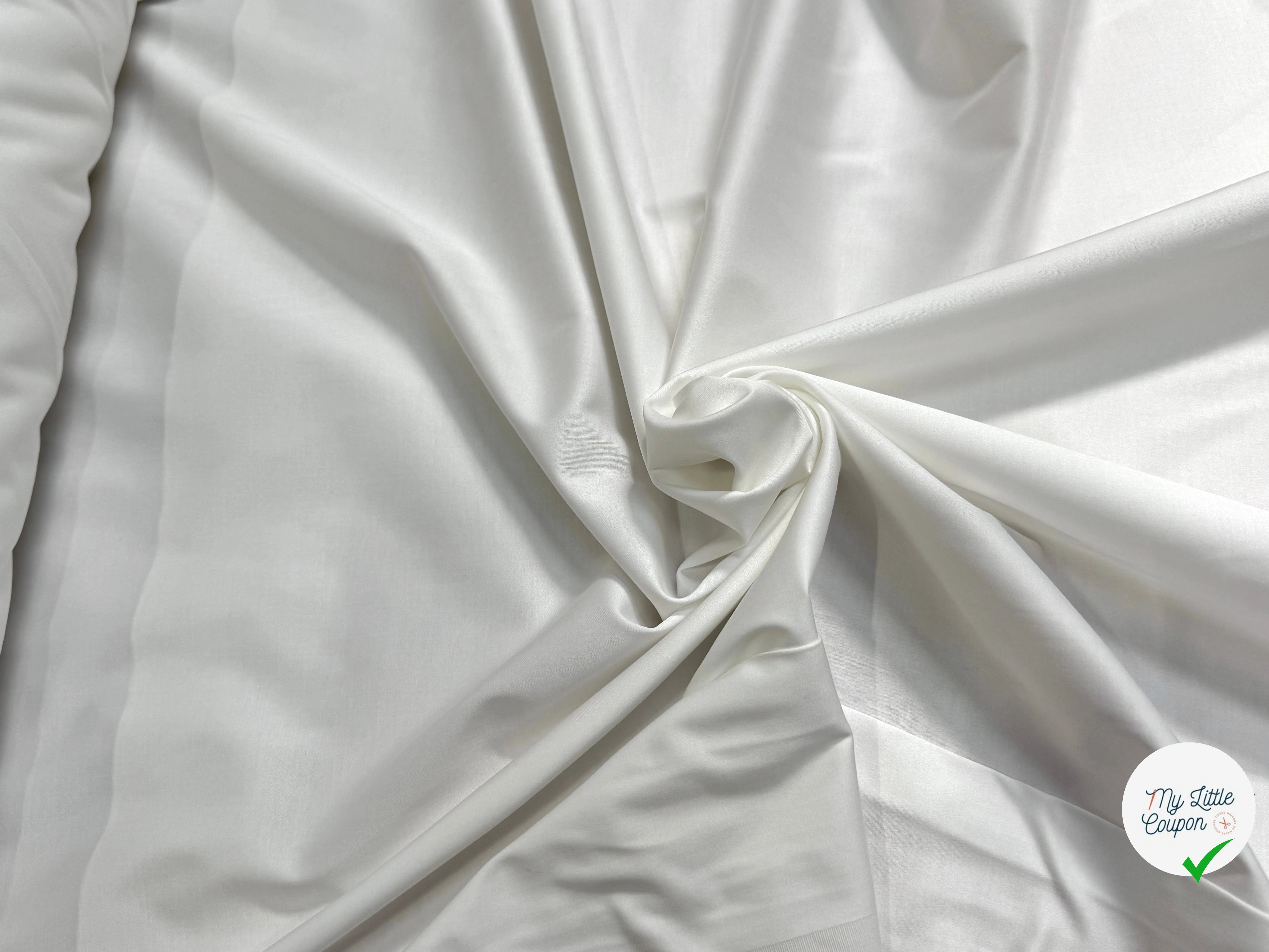 SATIN DE COTON OPTIQUE 5% ÉLASTHANNE COUTURE - My Little Coupon